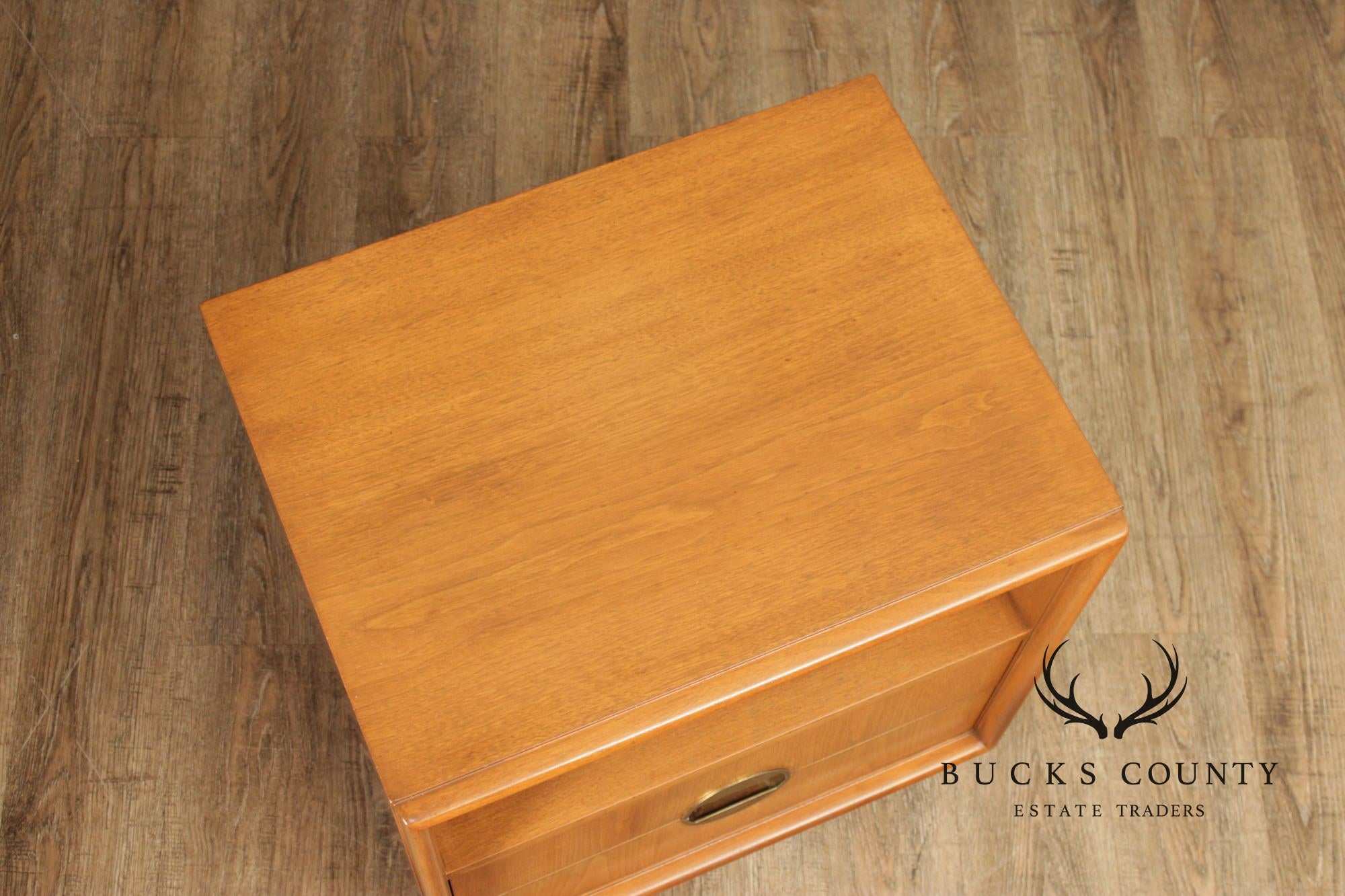 Johnson Furniture Co. Mid Century Modern Pair of Nightstands