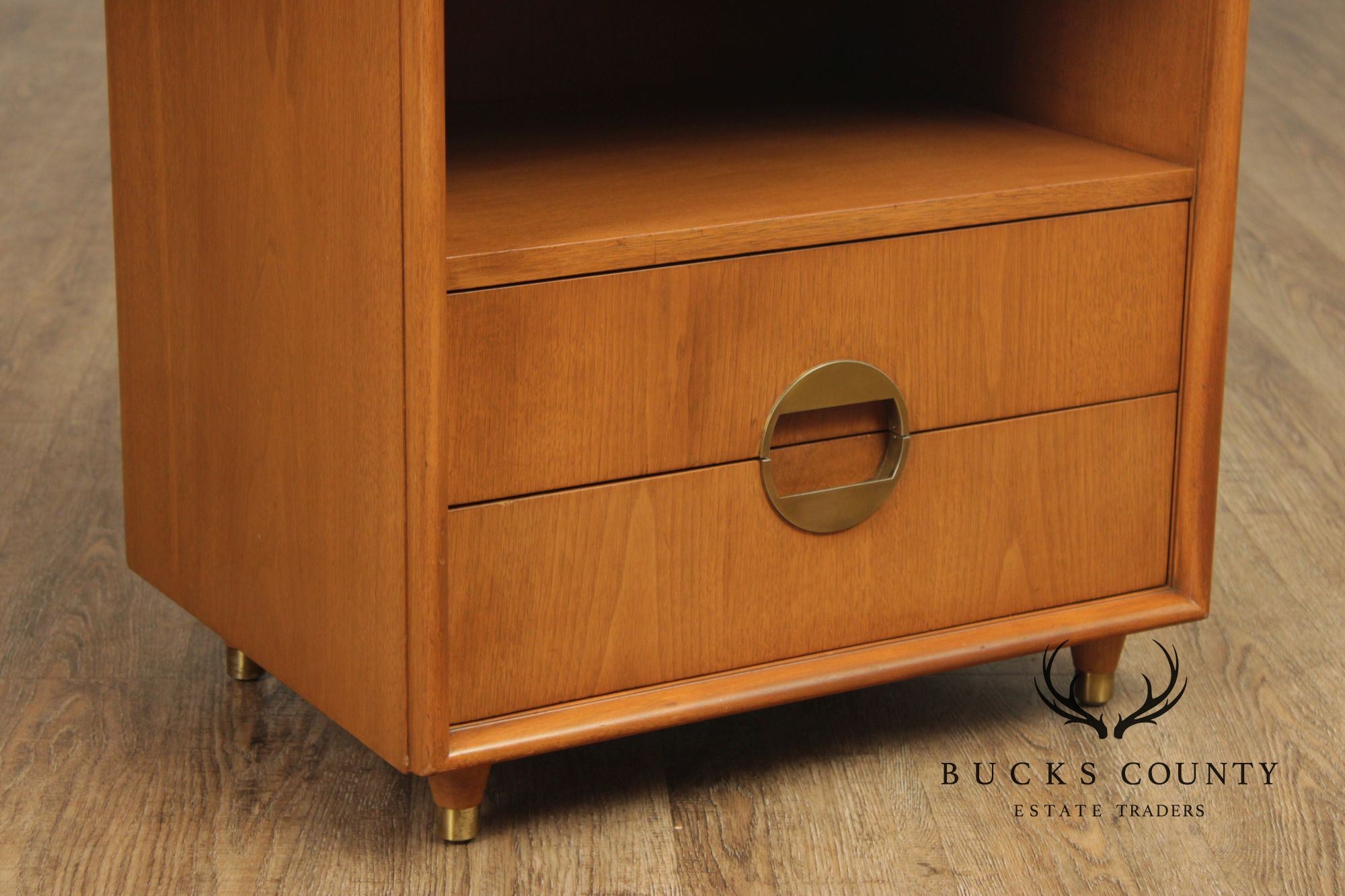 Johnson Furniture Co. Mid Century Modern Pair of Nightstands
