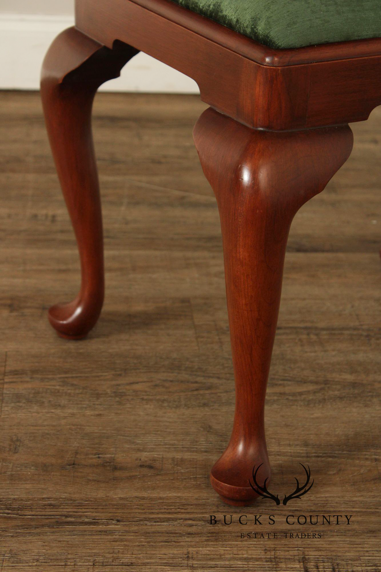 Henkel Harris Queen Anne Style Cherry Bench