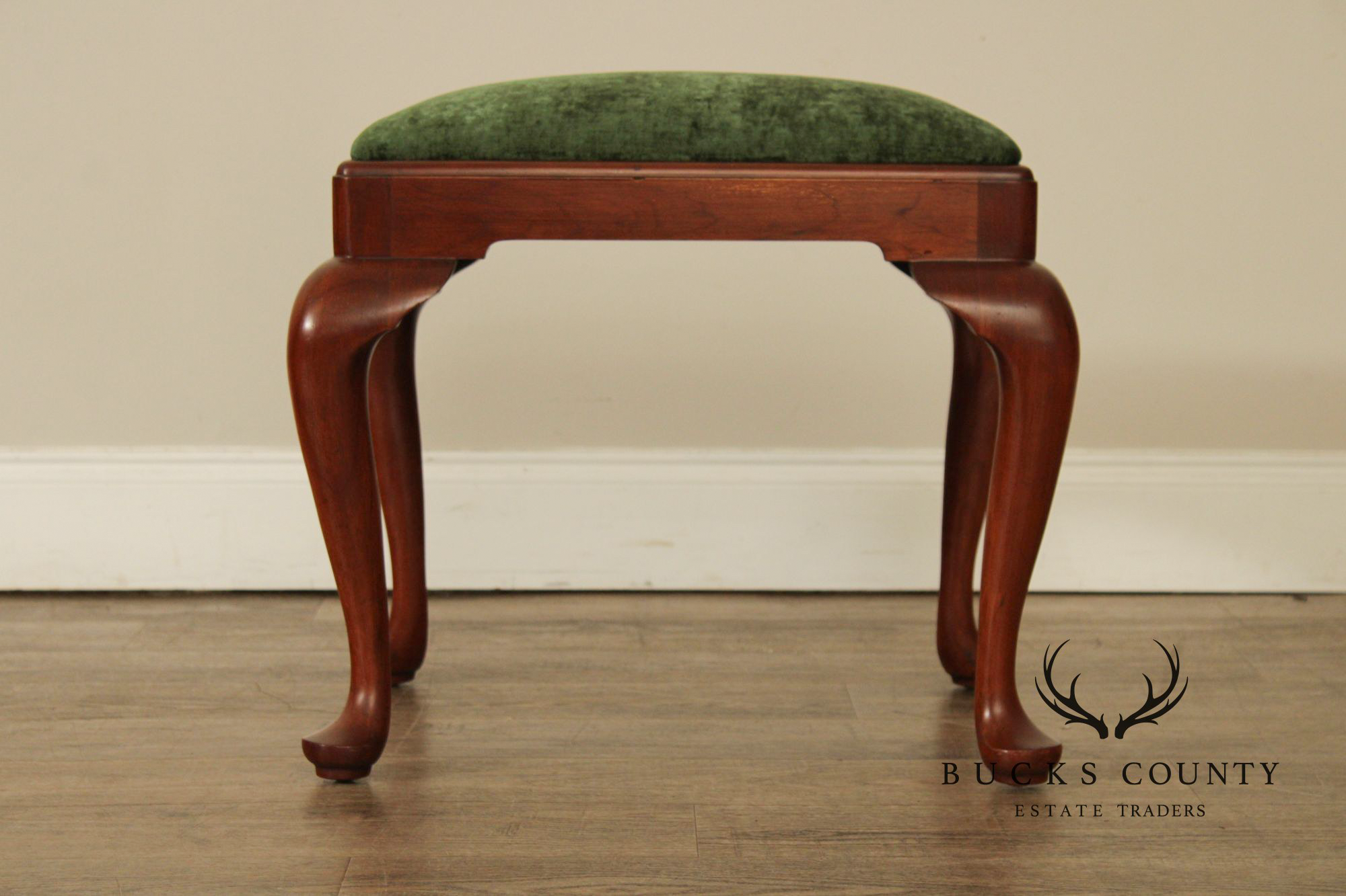 Henkel Harris Queen Anne Style Cherry Bench