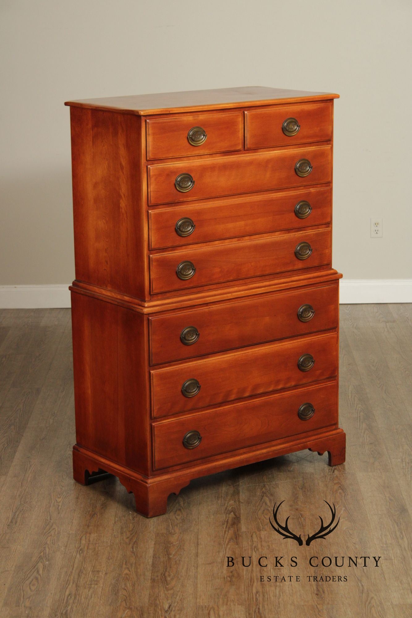 Cushman Colonial Creation Vintage Maple High Chest