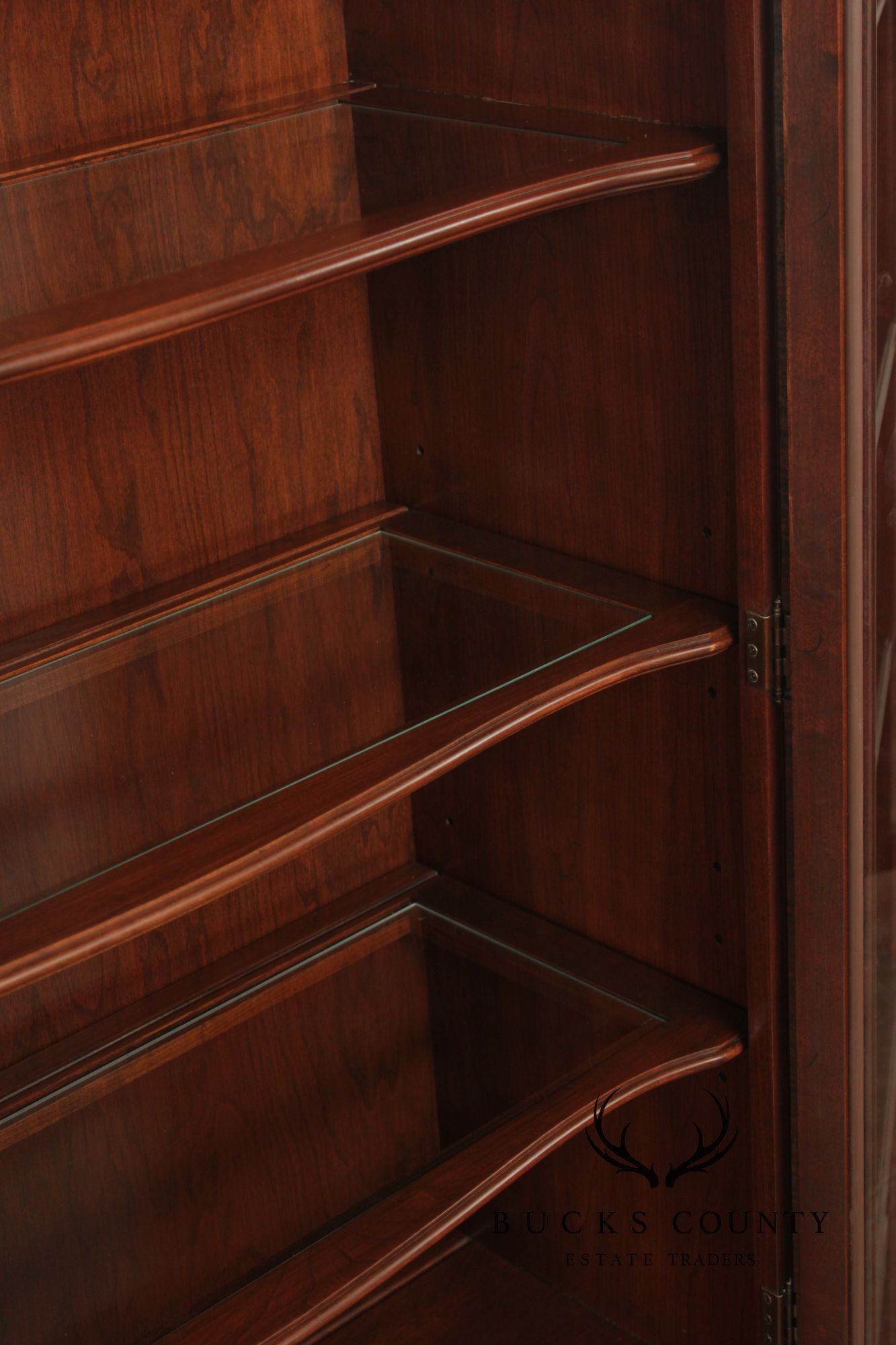 Ethan Allen Georgian Court Vintage Cherry Bookcase Display Unit