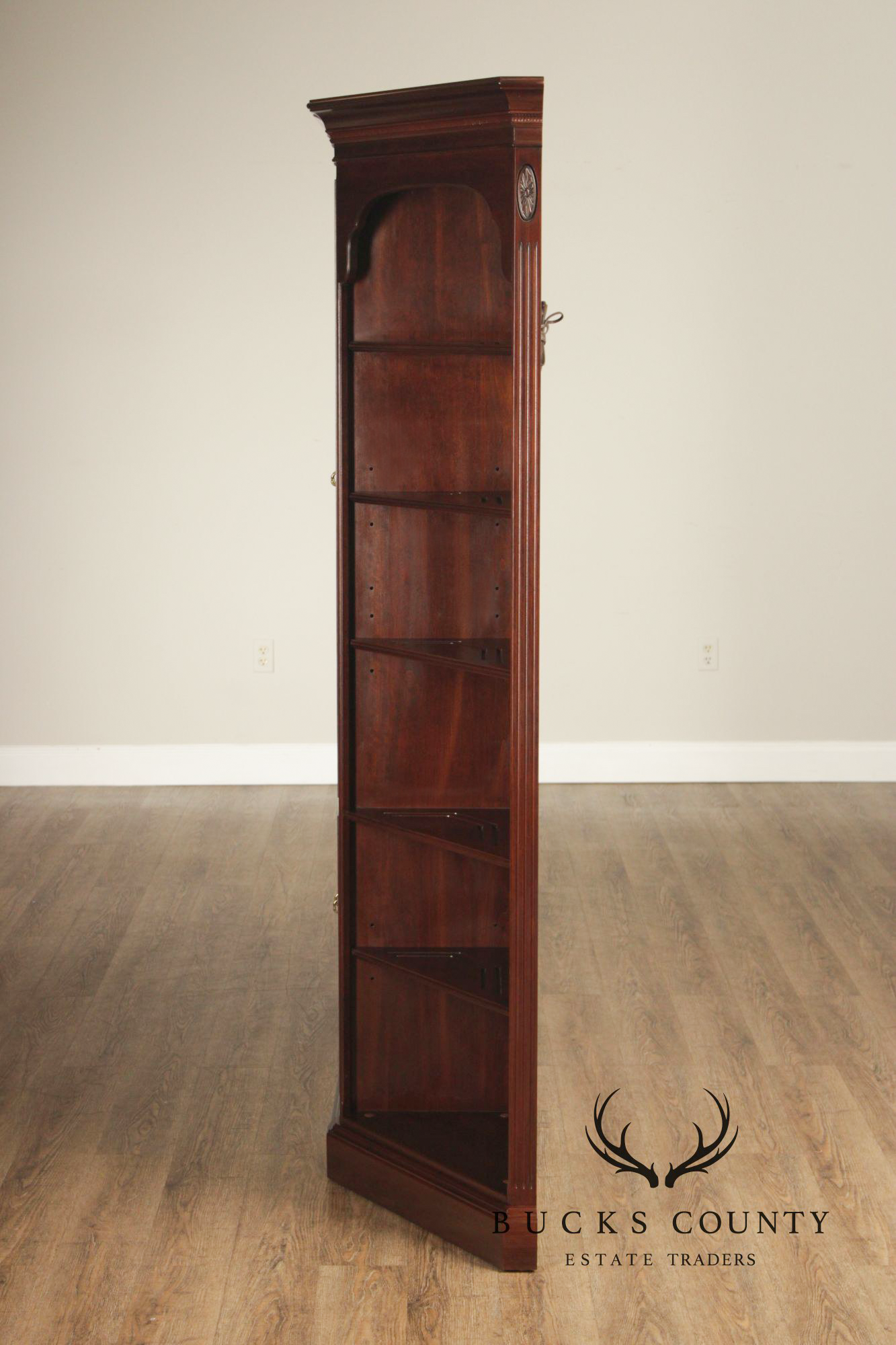 Ethan Allen Georgian Court Vintage Cherry Bookcase Display Unit