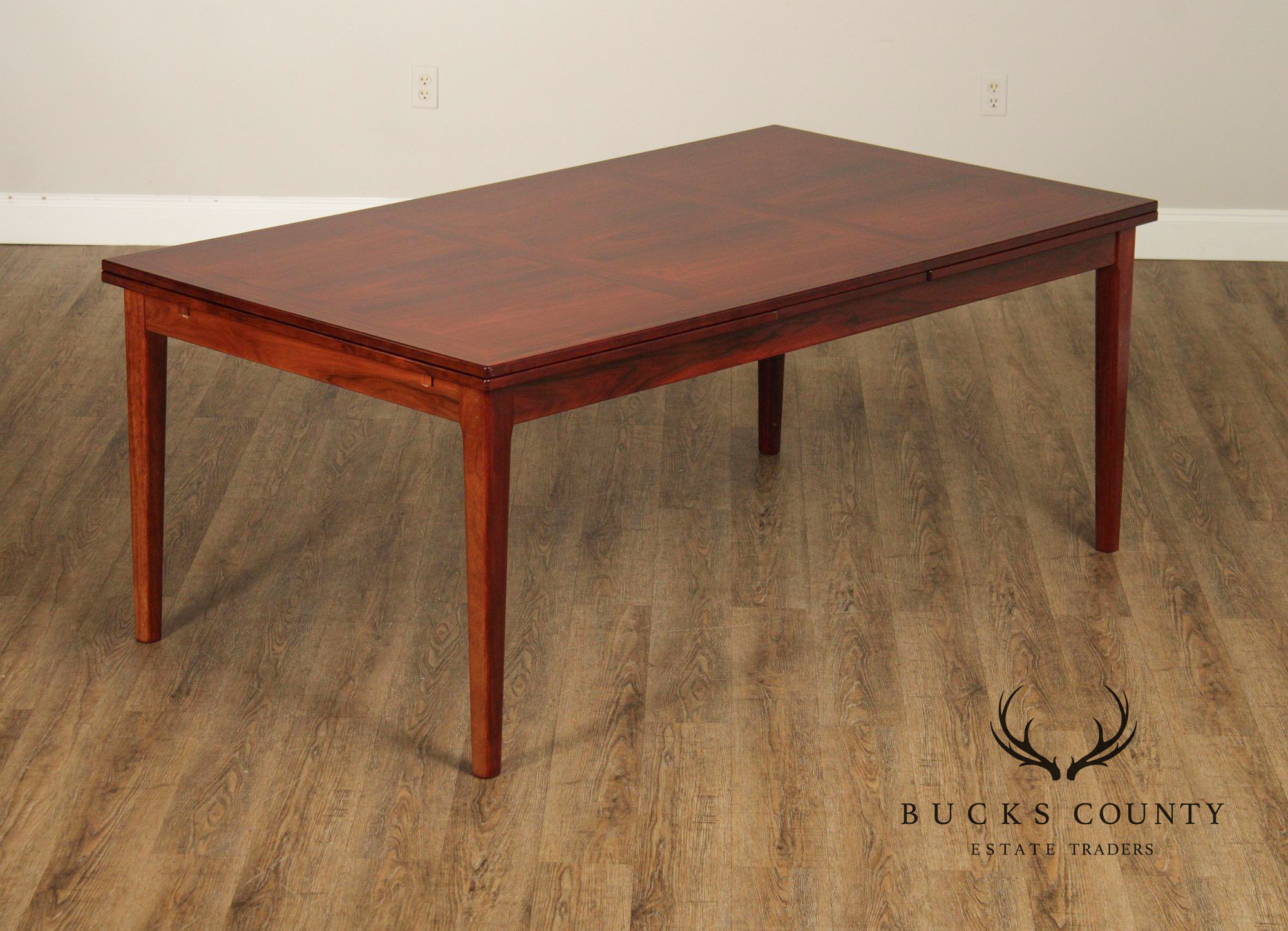 Skovby Danish Modern Rosewood Expandable Dining Table