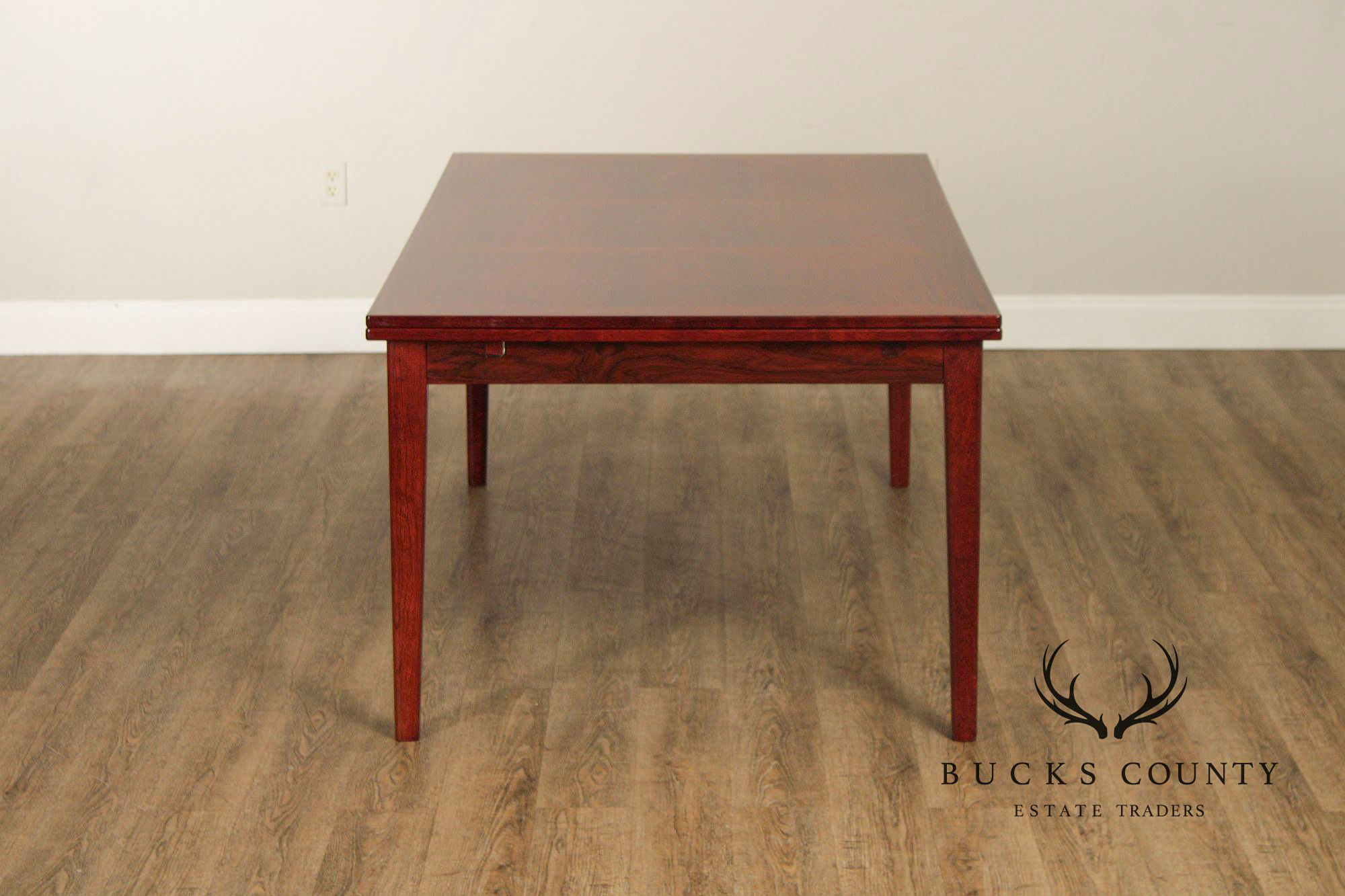 Skovby Danish Modern Rosewood Expandable Dining Table