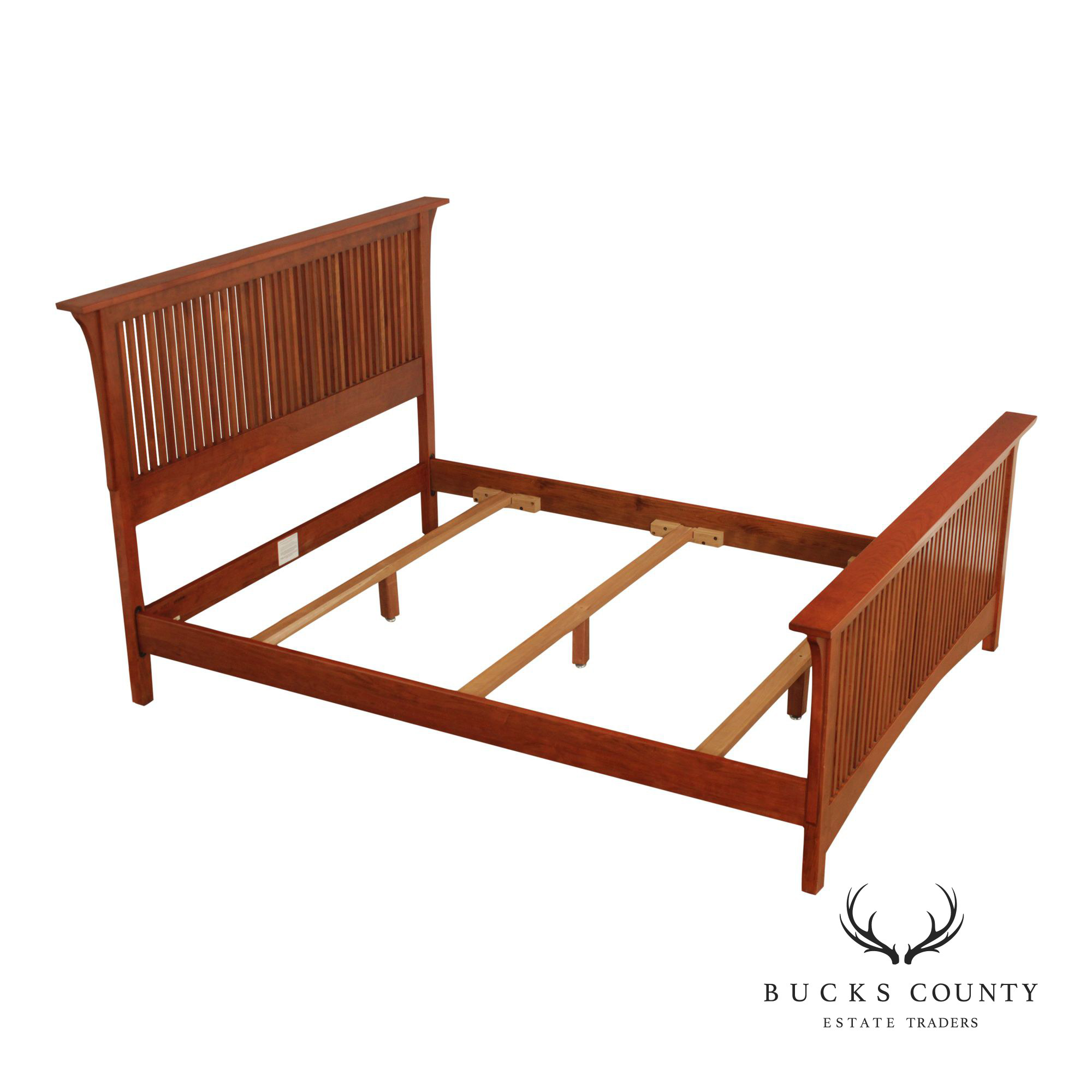 Stickley Mission Collection Cherry Queen Spindle Bed