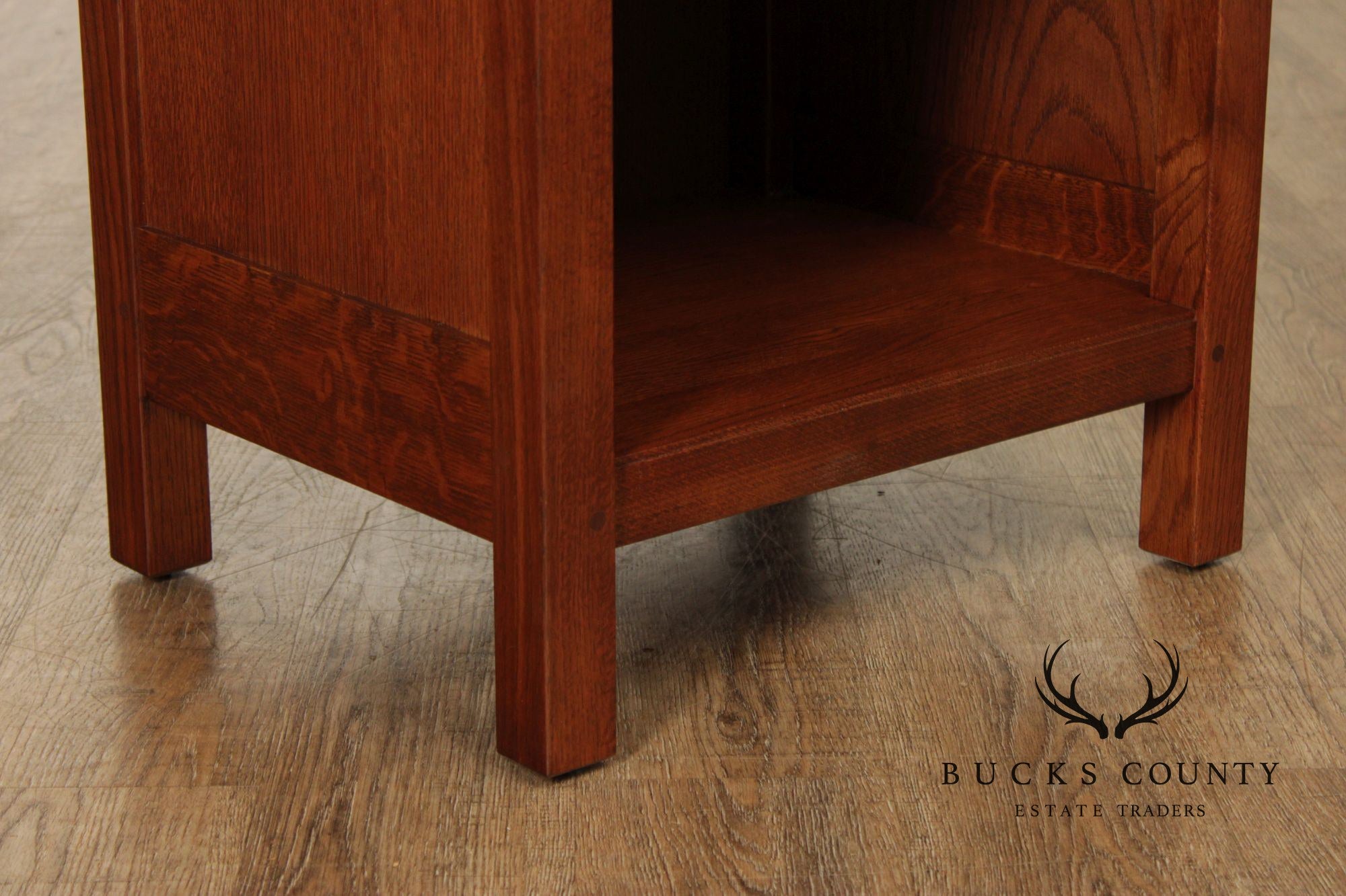 Stickley Antiquities Mission Oak Open Nightstand With Drawer