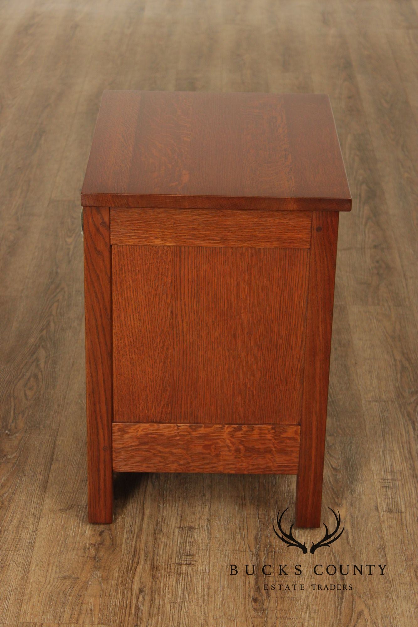 Stickley Antiquities Mission Oak Open Nightstand With Drawer