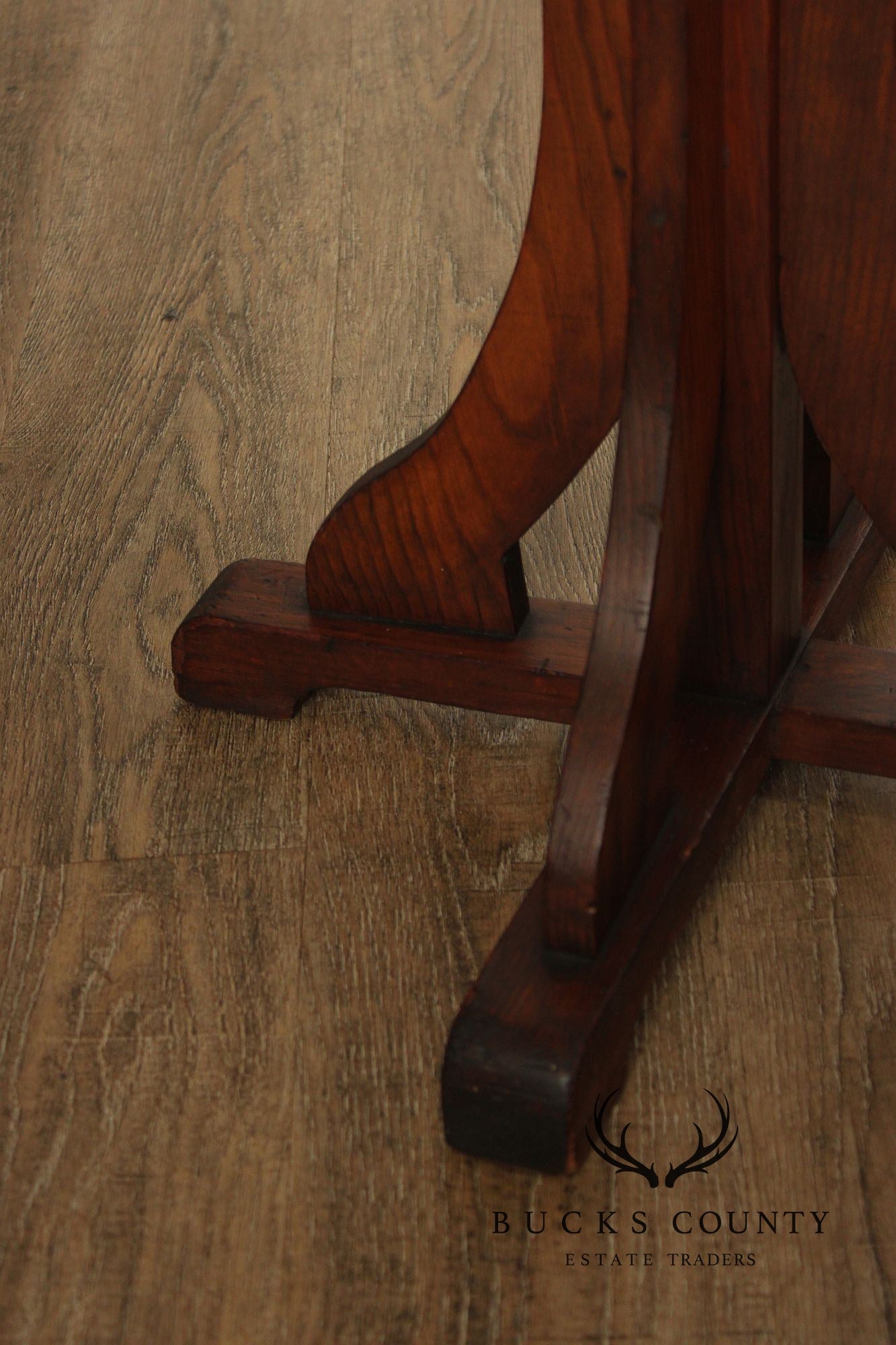 Antique Arts And Crafts Oak Coat Rack