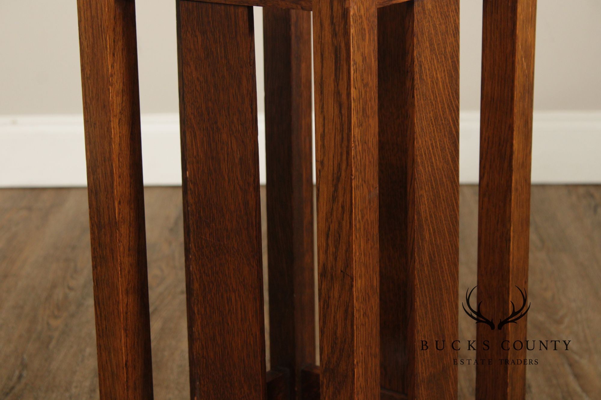 Antique Mission Oak Arts & Crafts Umbrella Stand