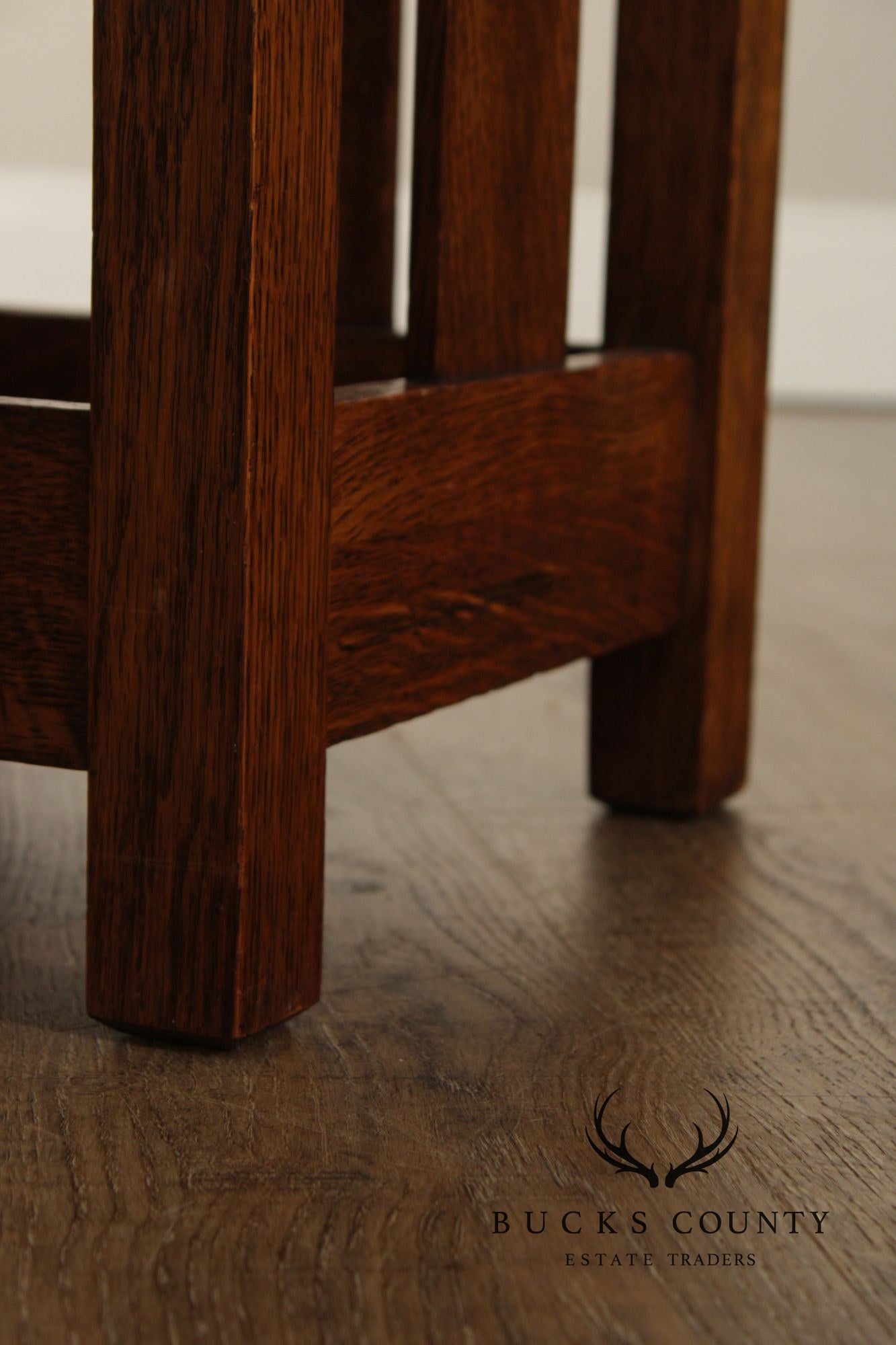 Antique Mission Oak Arts & Crafts Umbrella Stand
