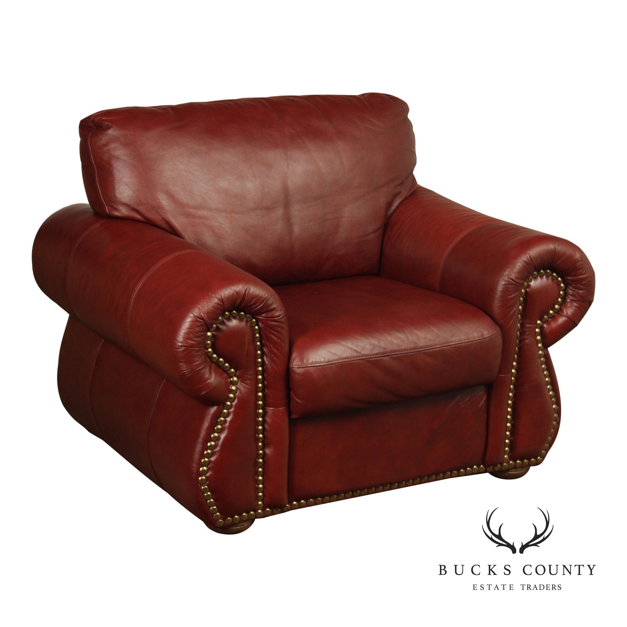 Traditional Leather Club Chair