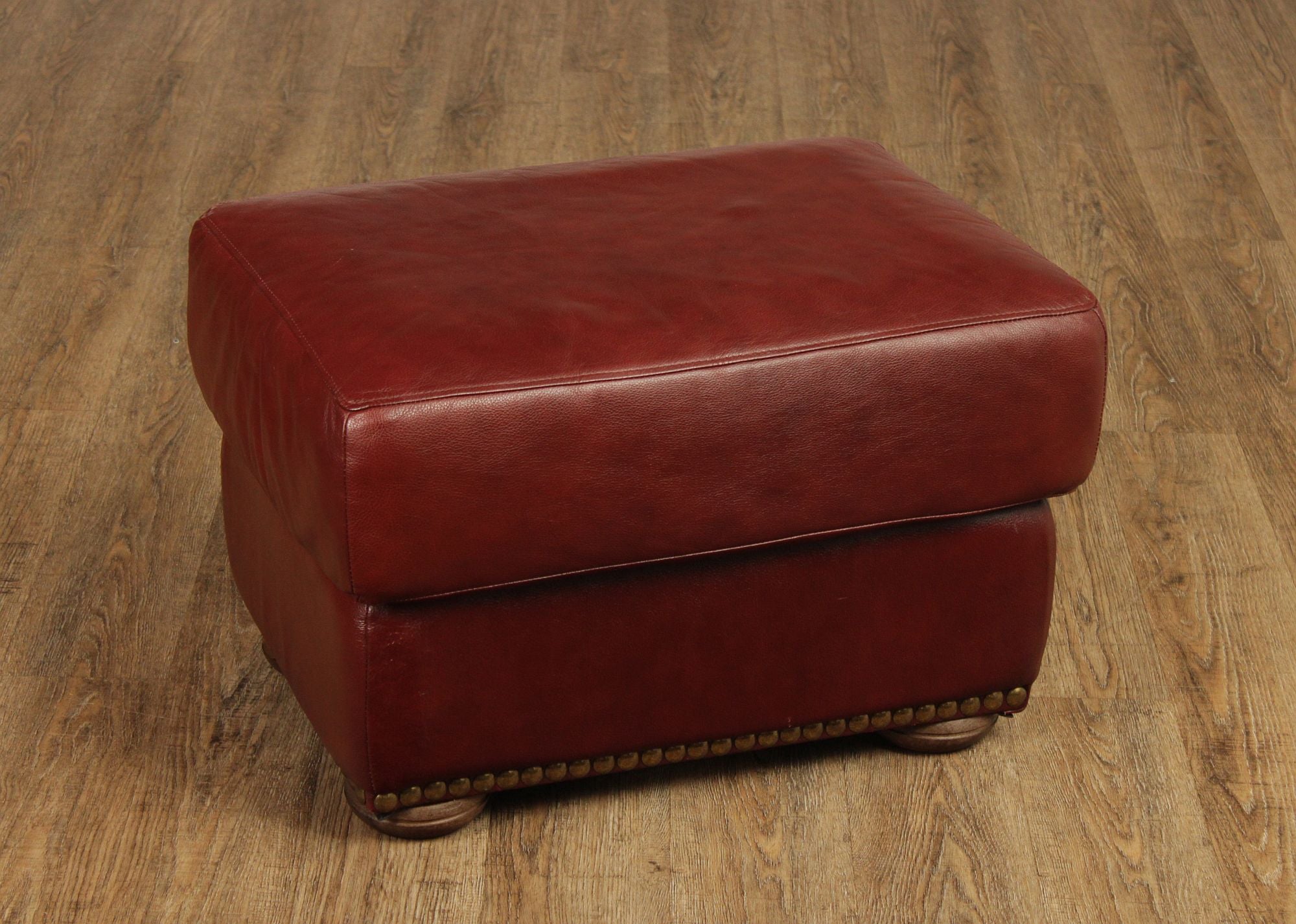 Chateau D'Ax Leather Ottoman
