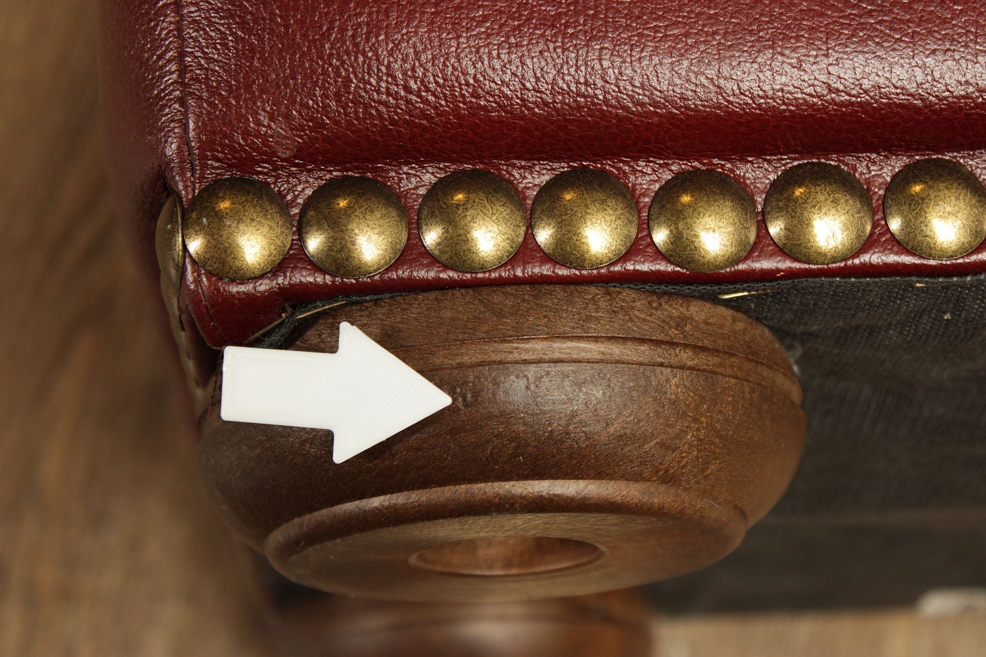 Chateau D'Ax Leather Ottoman