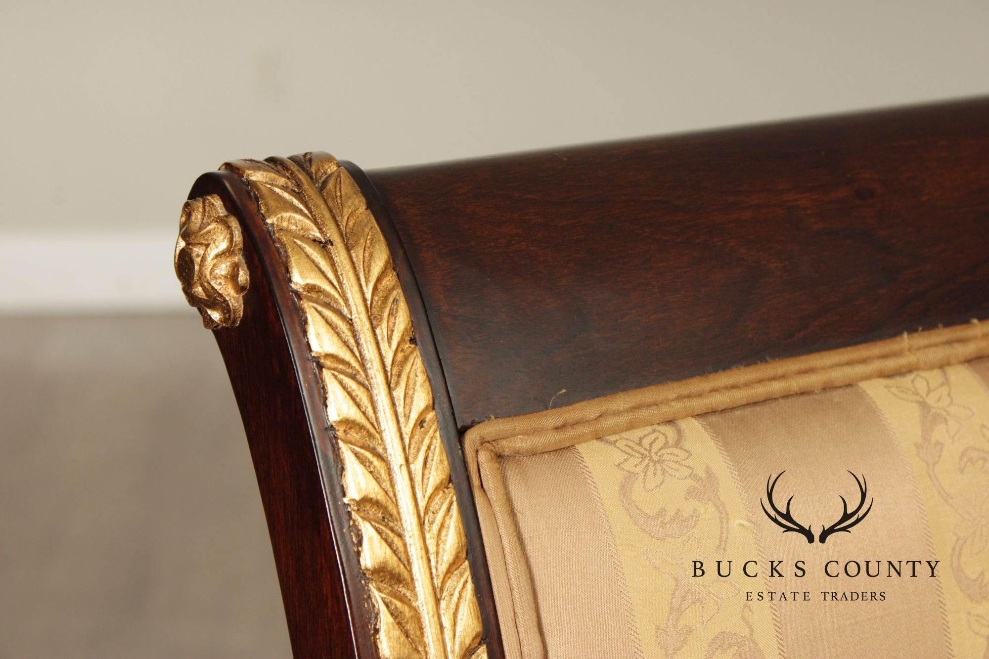 Neoclassical Louis XVI Style Set Of Ten Partial Gilt Mahogany Dining Chairs
