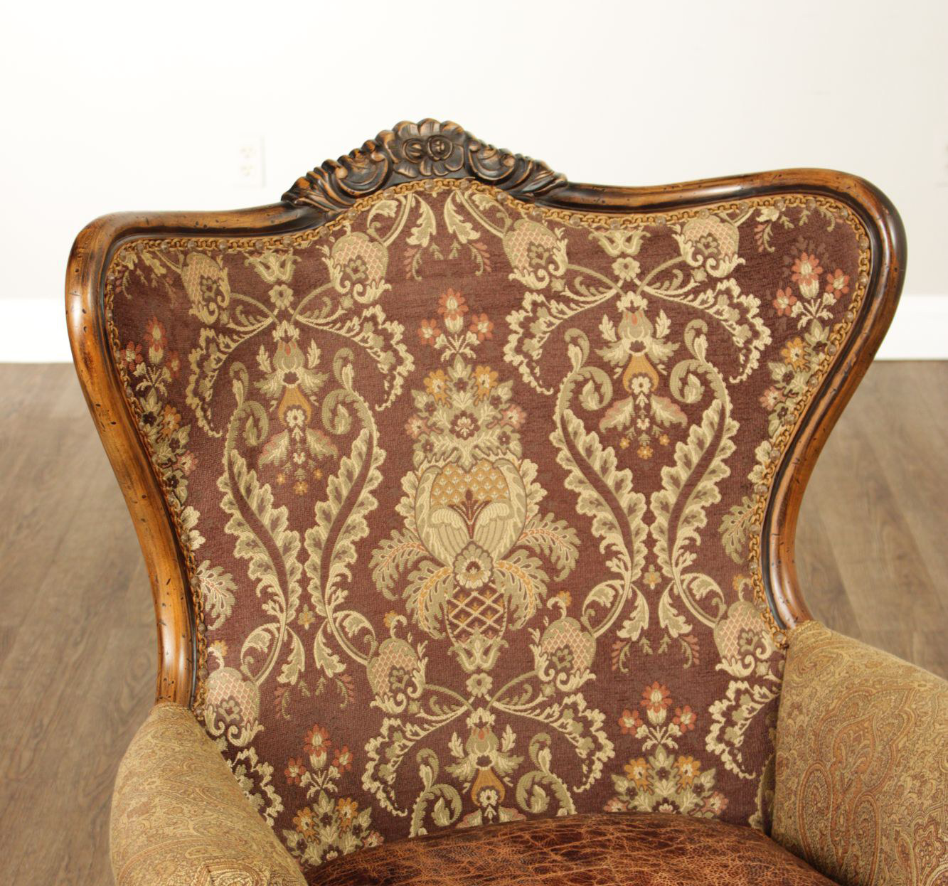Key City Jeff Zimmerman Collection French Style Upholstered Wingback Chair