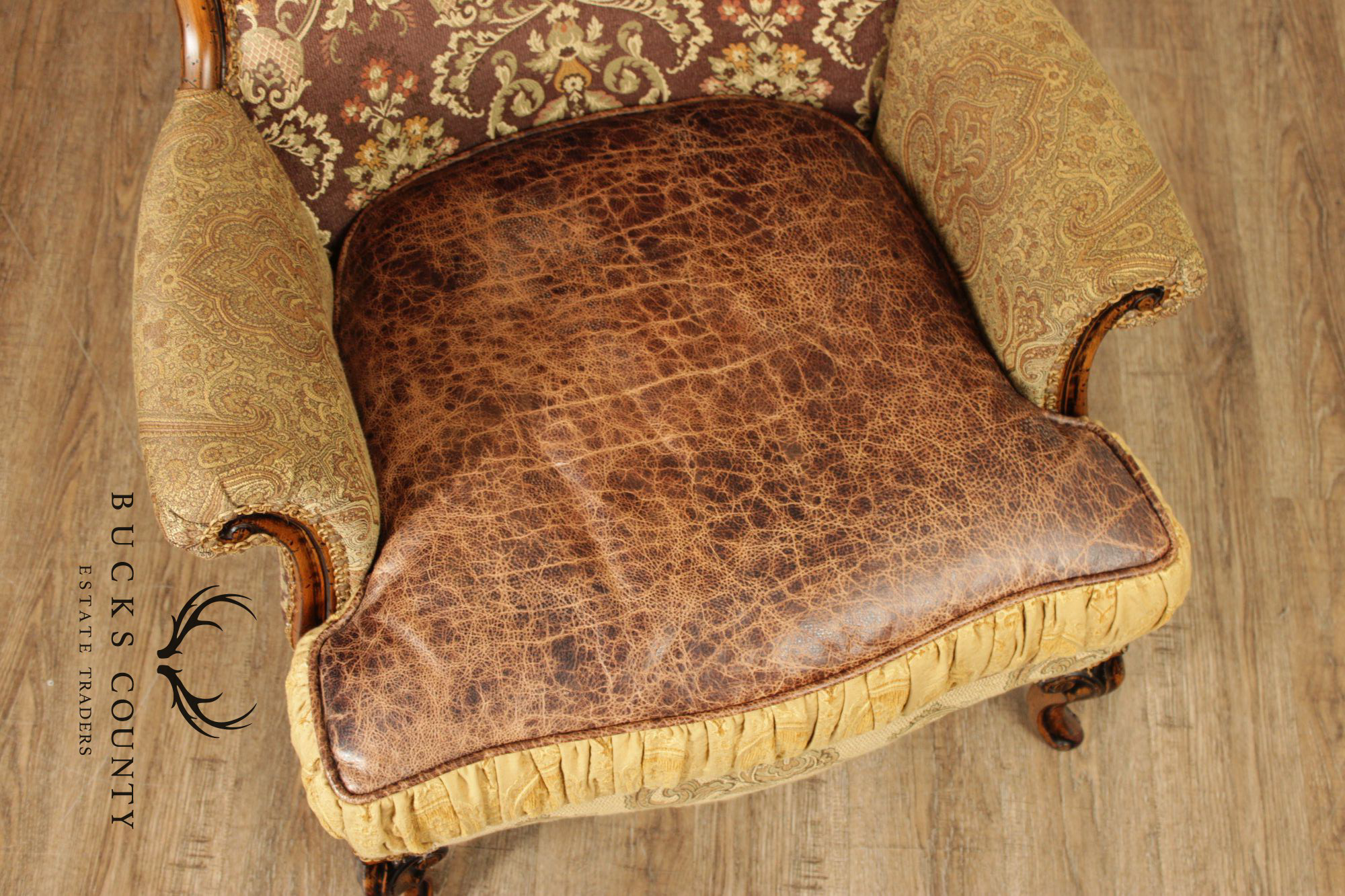 Key City Jeff Zimmerman Collection French Style Upholstered Wingback Chair