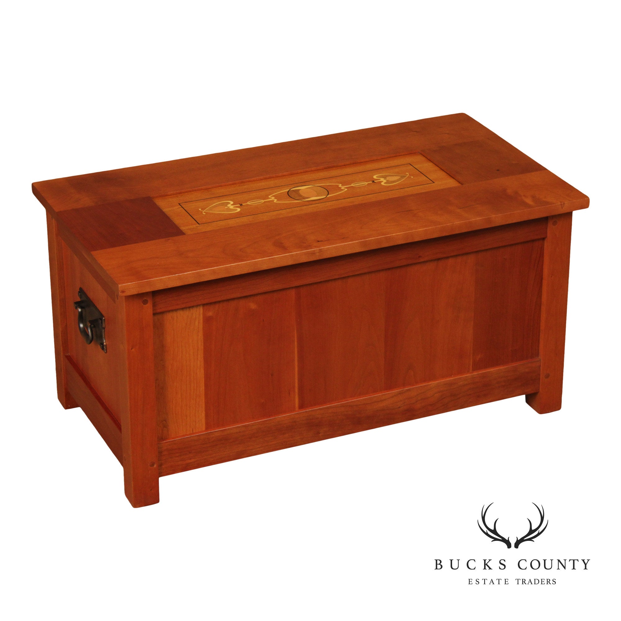 Stickley Mission Collection Harvey Ellis Inlaid Cherry Blanket Chest