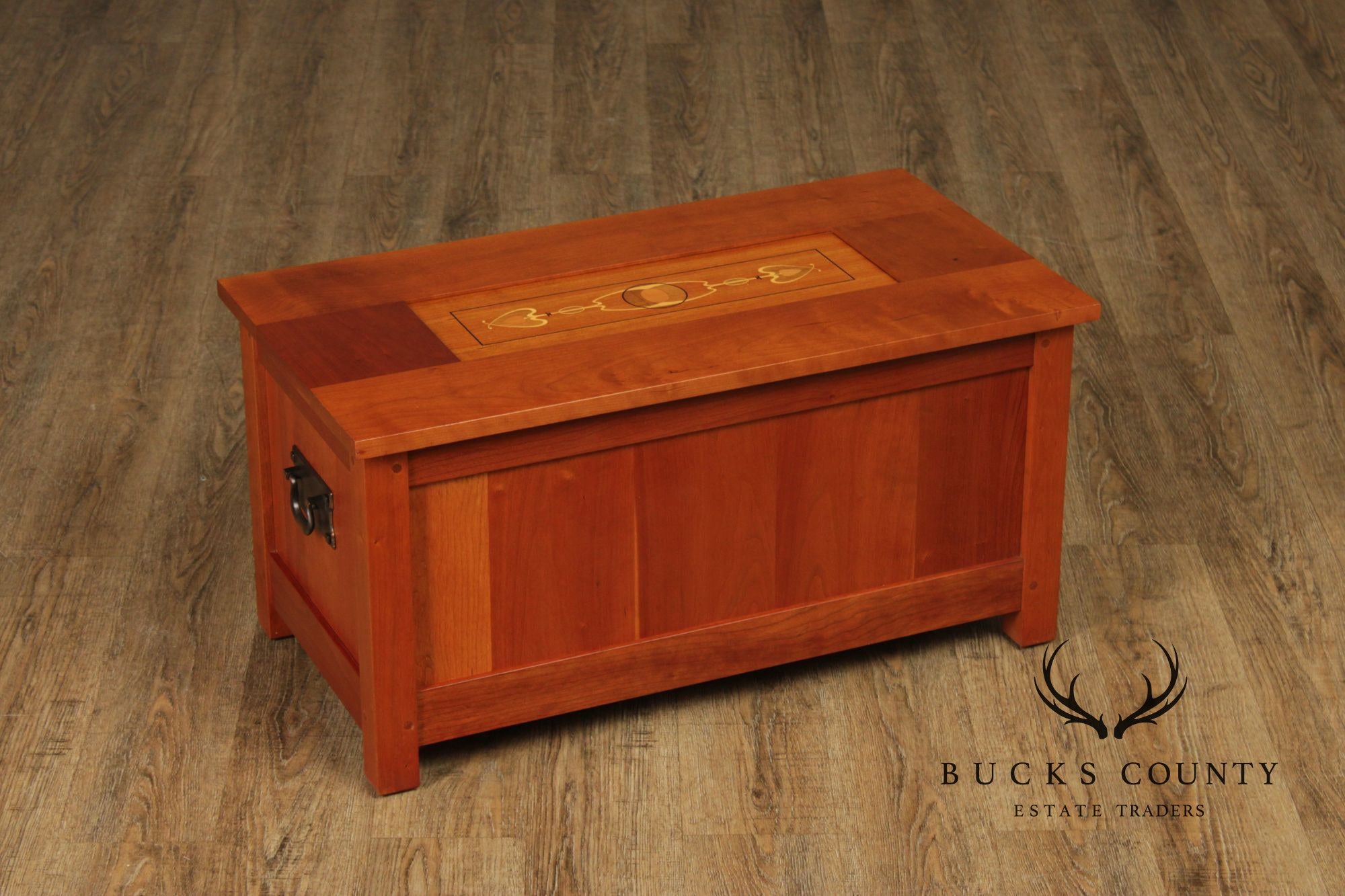 Stickley Mission Collection Harvey Ellis Inlaid Cherry Blanket Chest