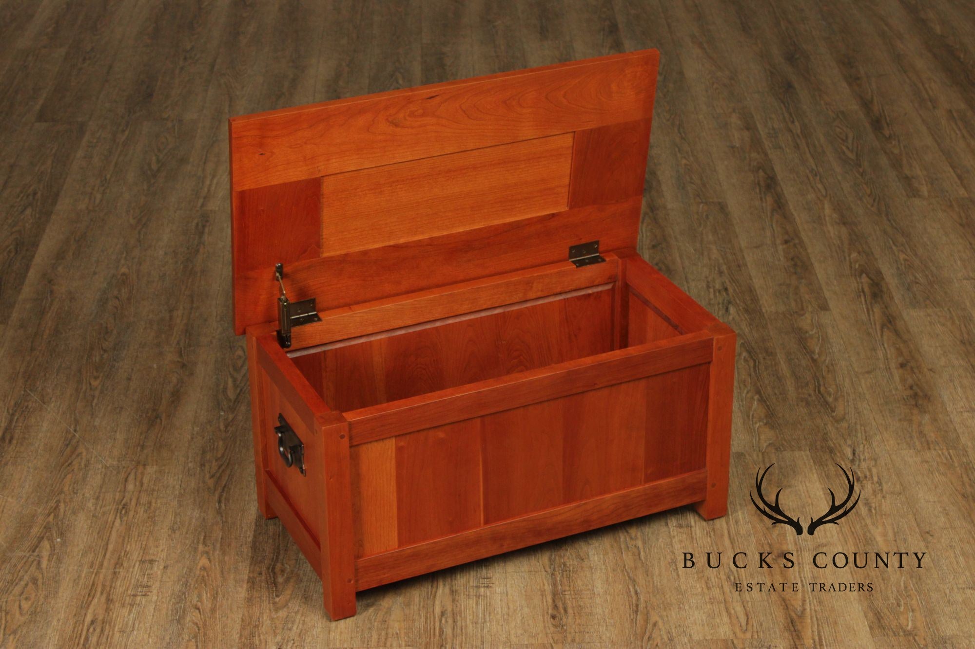 Stickley Mission Collection Harvey Ellis Inlaid Cherry Blanket Chest