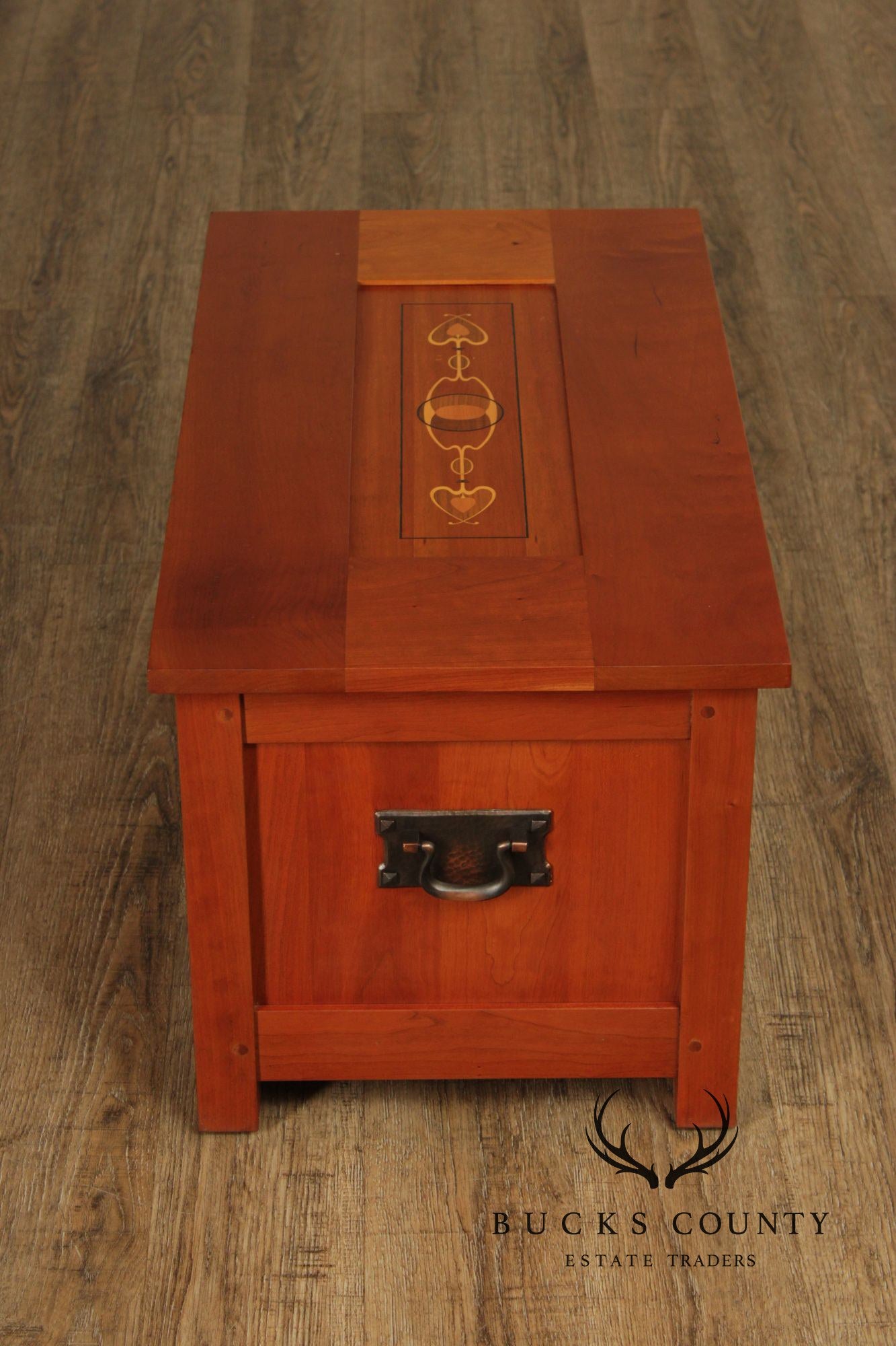 Stickley Mission Collection Harvey Ellis Inlaid Cherry Blanket Chest