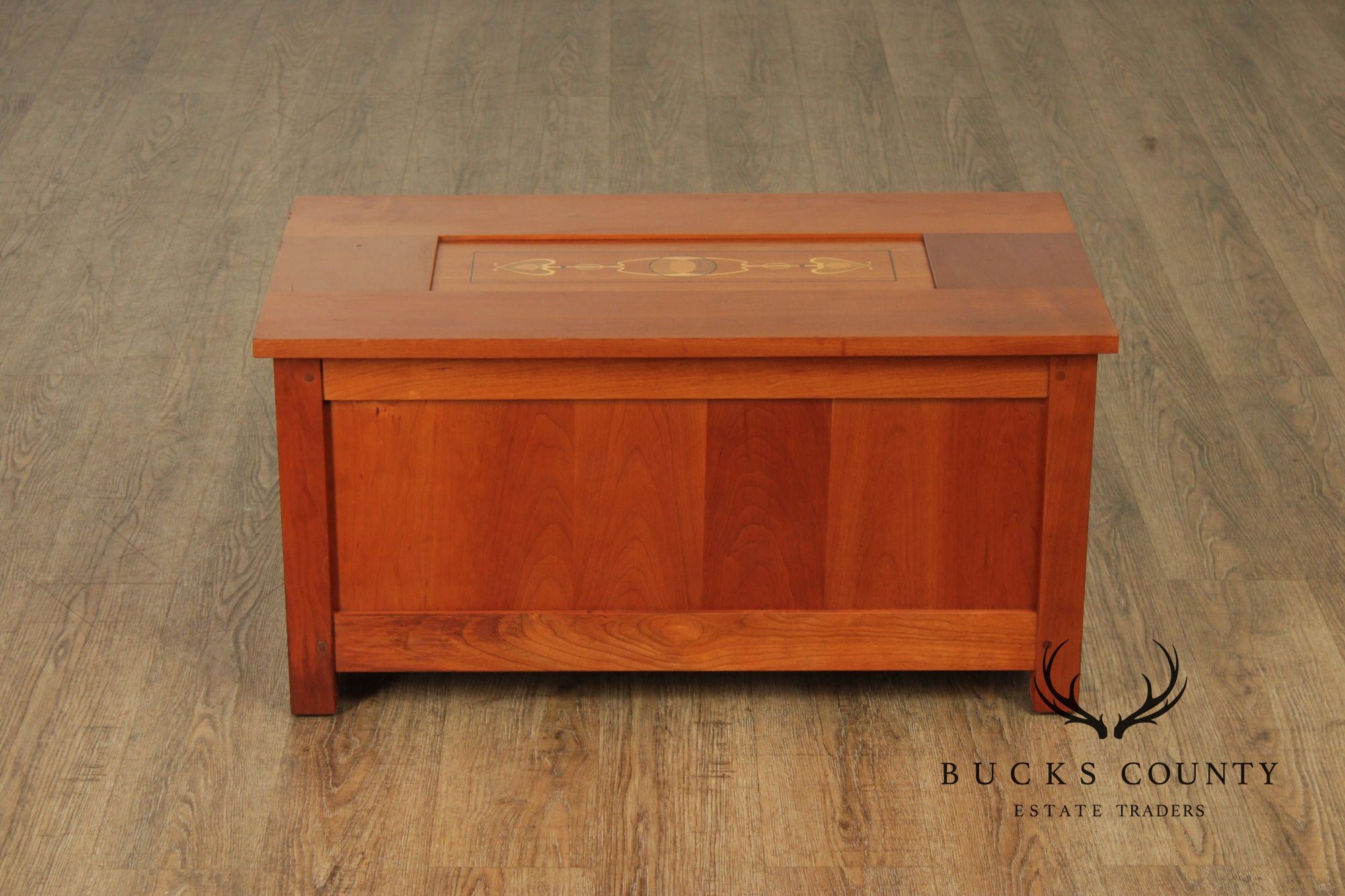 Stickley Mission Collection Harvey Ellis Inlaid Cherry Blanket Chest