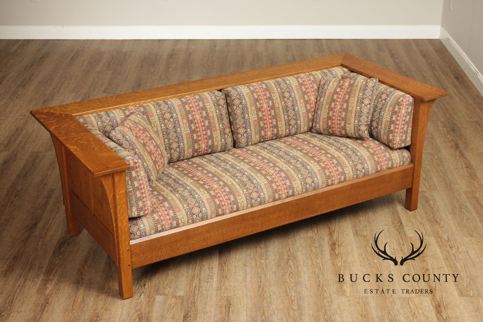 Stickley Mission Collection Oak Prairie Settle