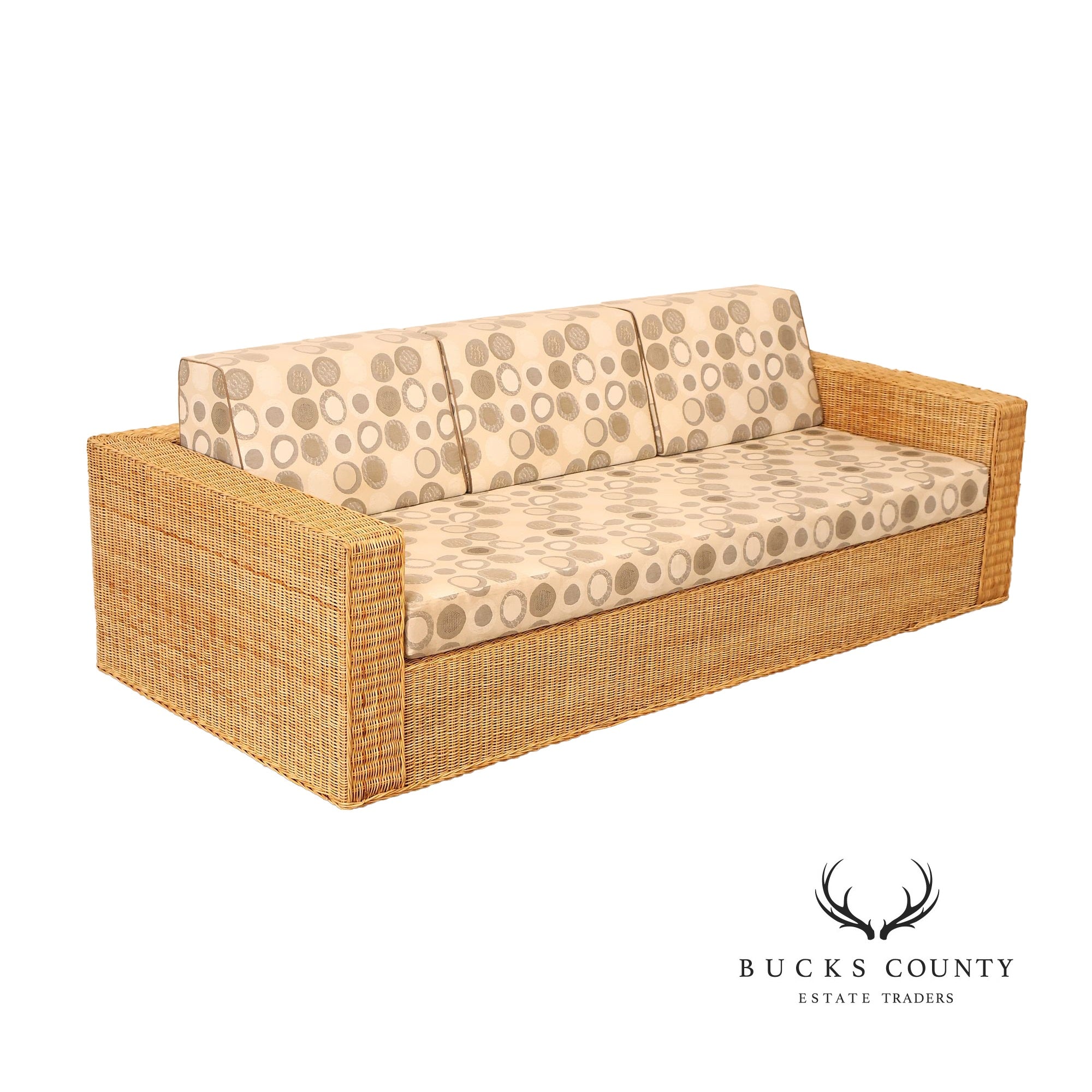 Gunther Lambert Wicker Sofa