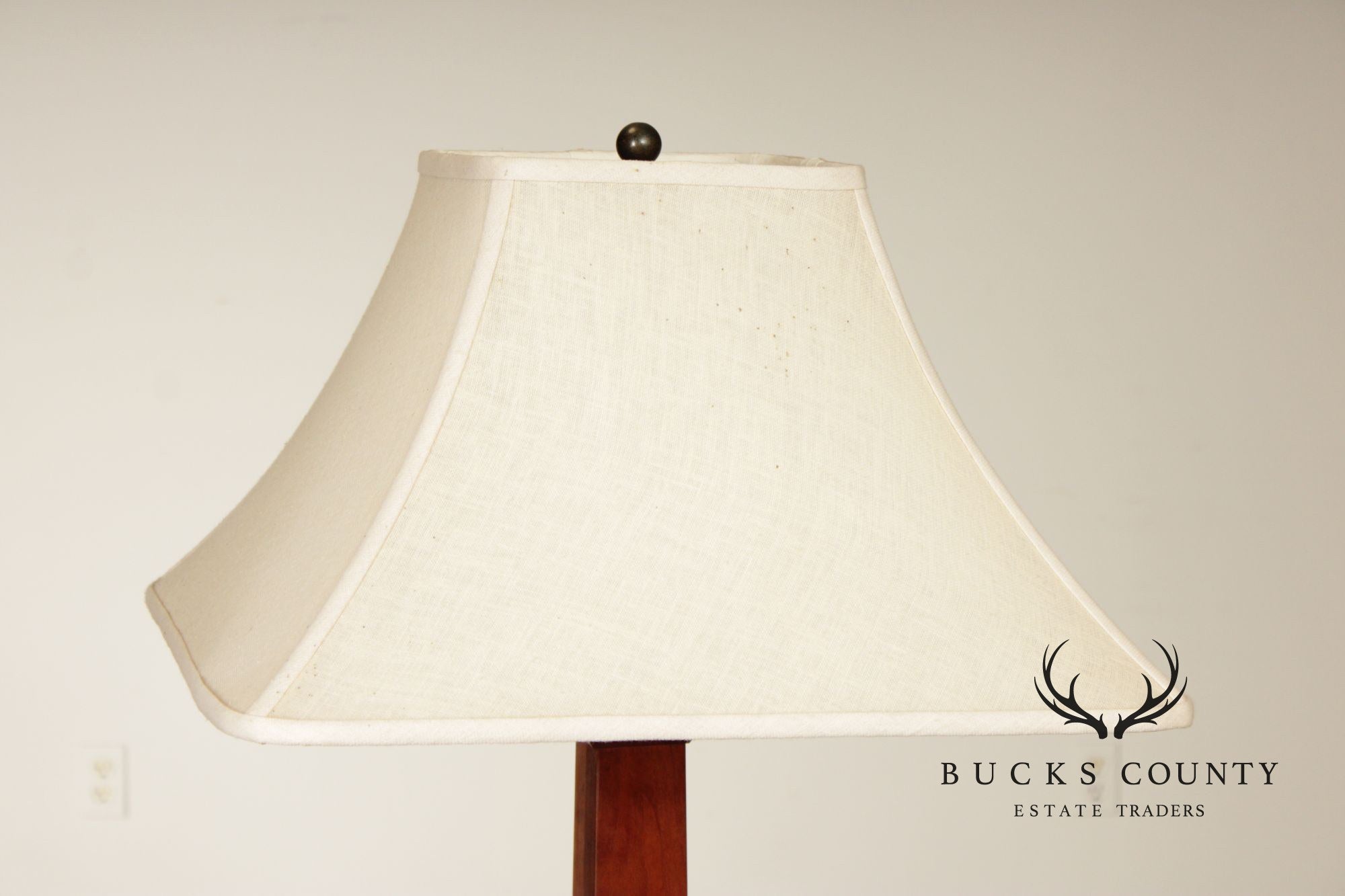 Stickley Mission Collection Cherry Square Base Floor Lamp