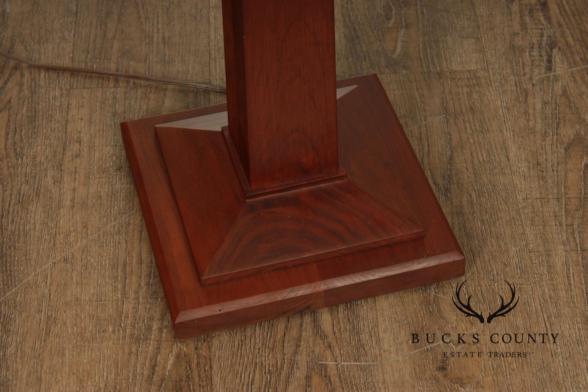 Stickley Mission Collection Cherry Square Base Floor Lamp
