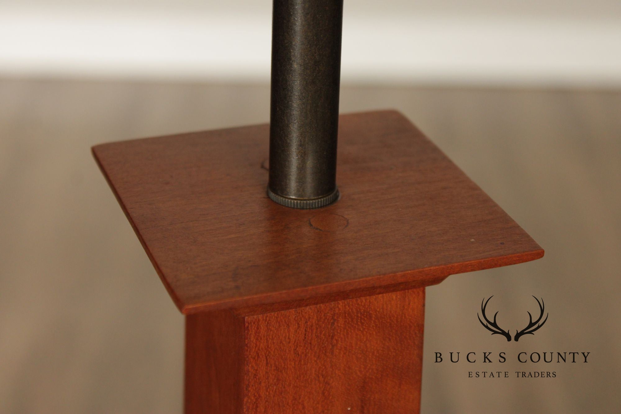 Stickley Mission Collection Cherry Square Base Floor Lamp