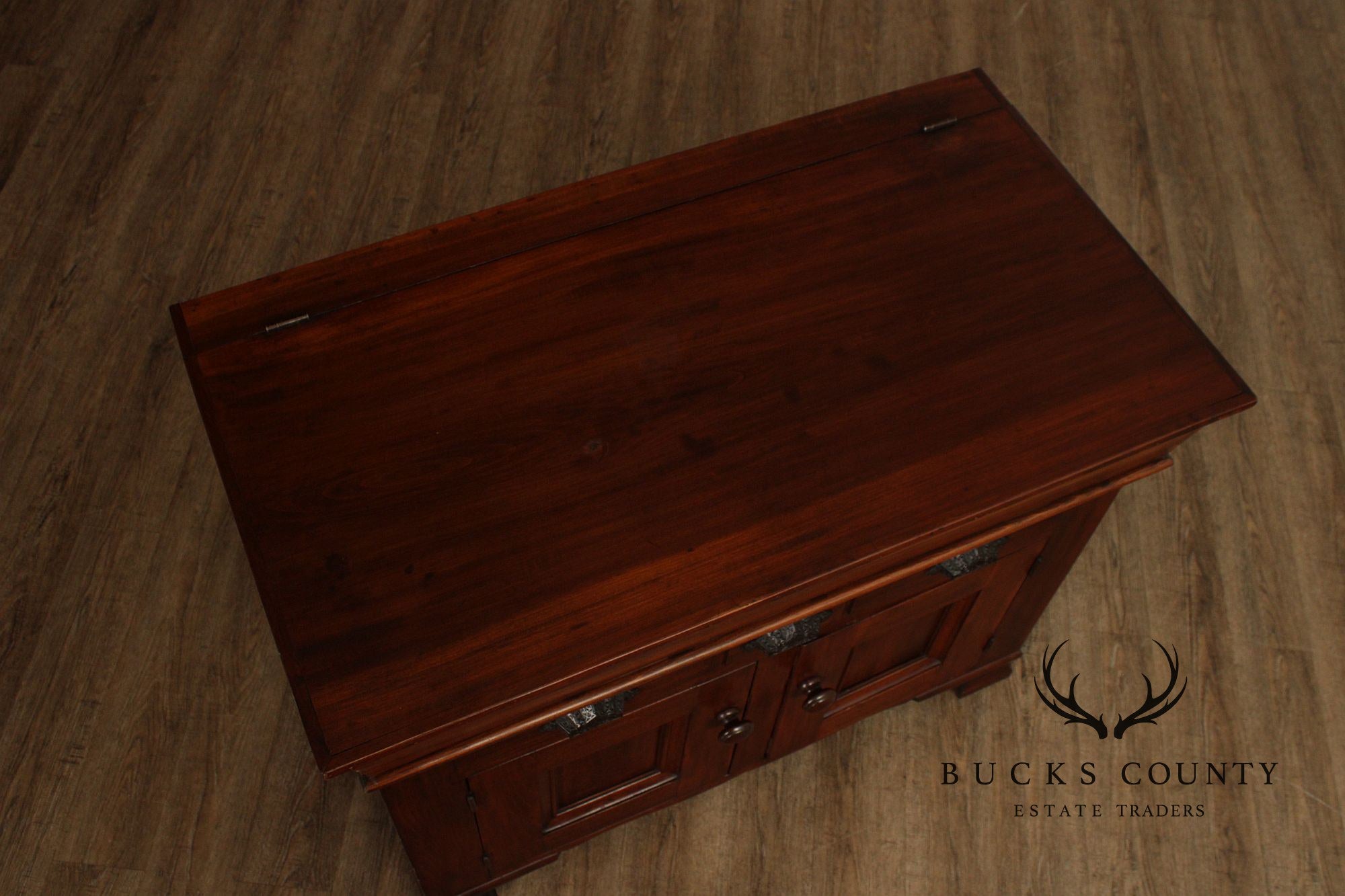 Antique American Country Poplar Dry Sink Cabinet