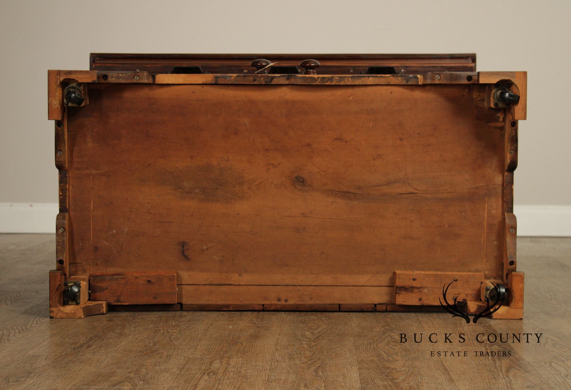 Antique American Country Poplar Dry Sink Cabinet