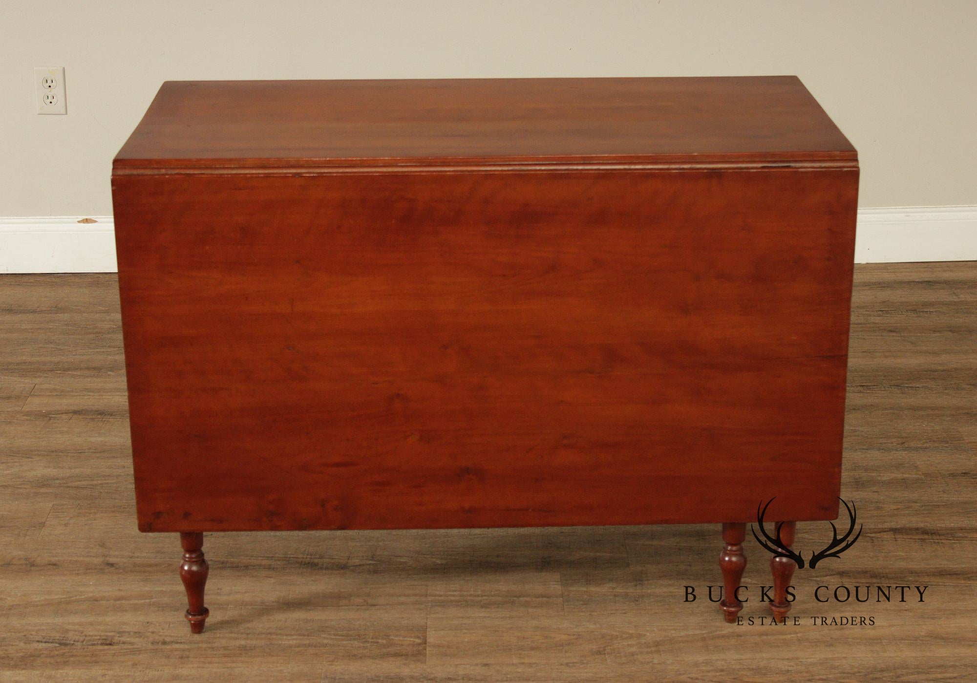 Antique American Cherry Drop-Leaf Dining Table