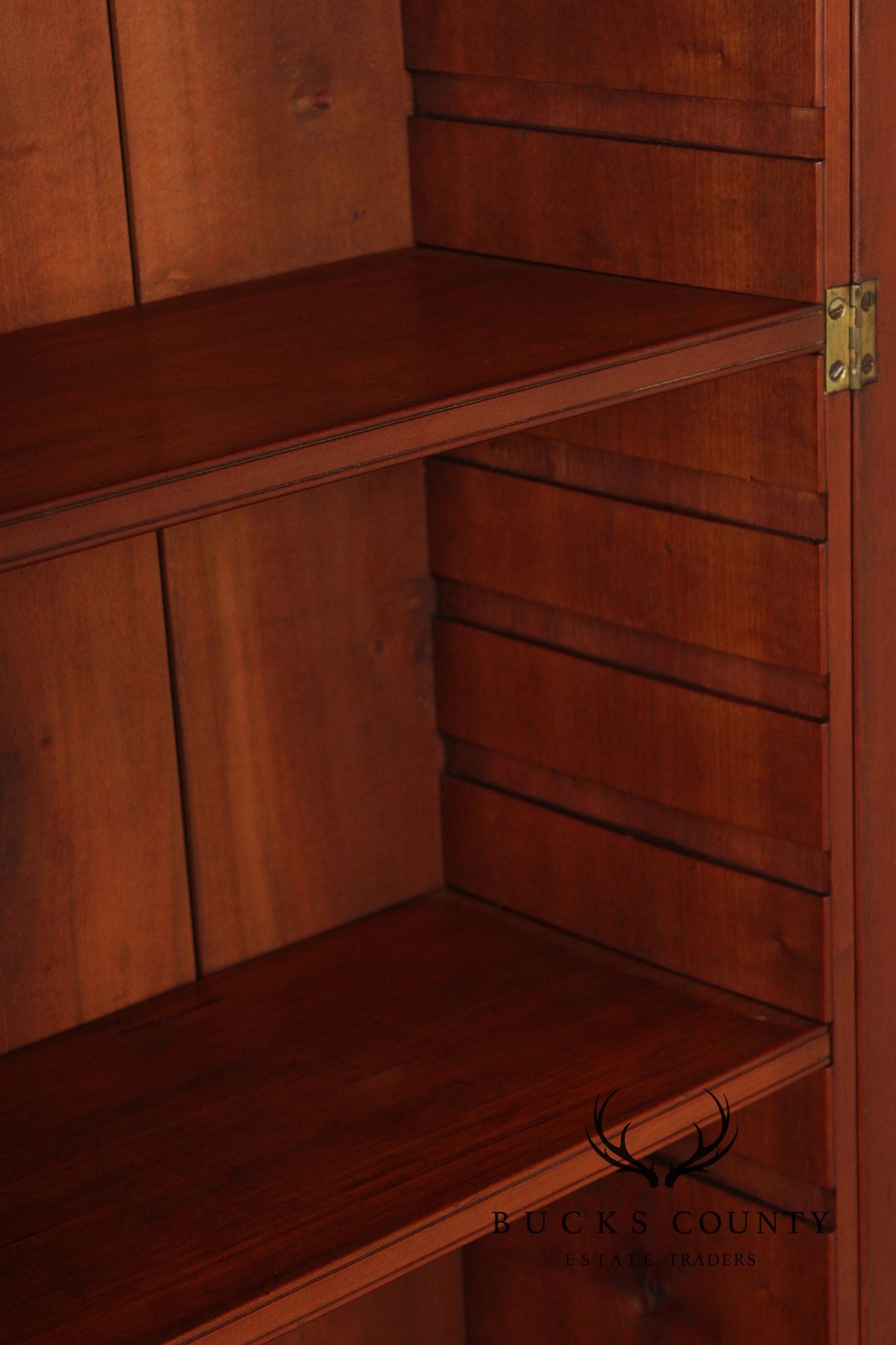 Antique American Chippendale Period Cherry Bookcase