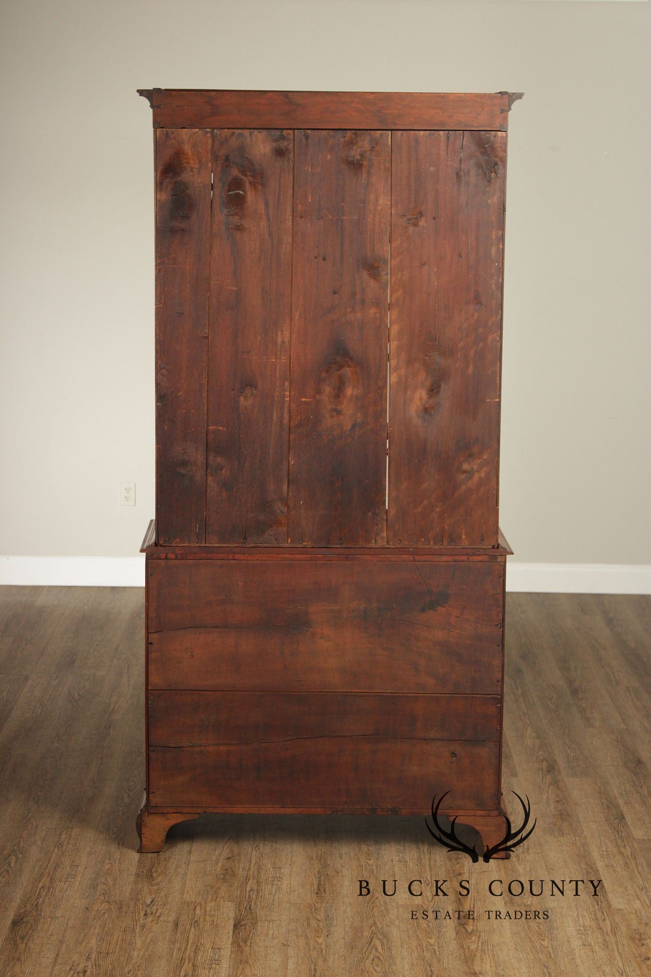 Antique American Chippendale Period Cherry Bookcase
