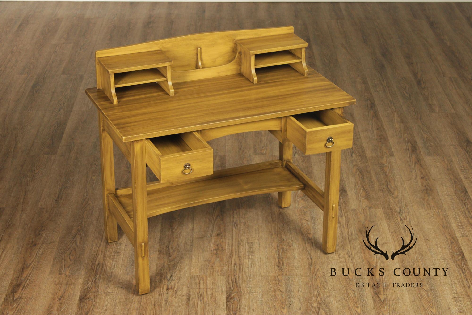Stickley Brothers Antique Painted Two-Drawer Postcard Desk