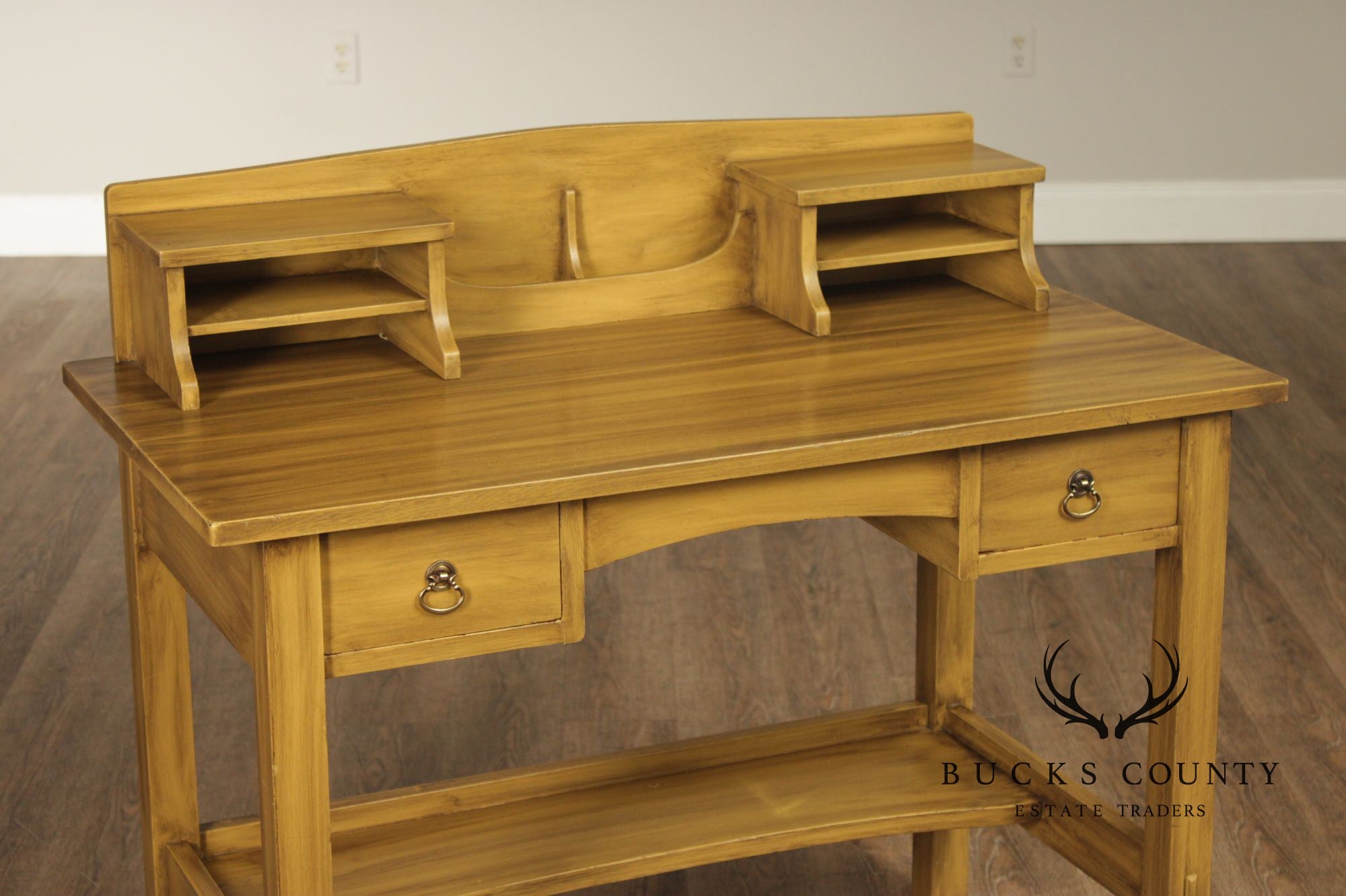 Stickley Brothers Antique Painted Two-Drawer Postcard Desk
