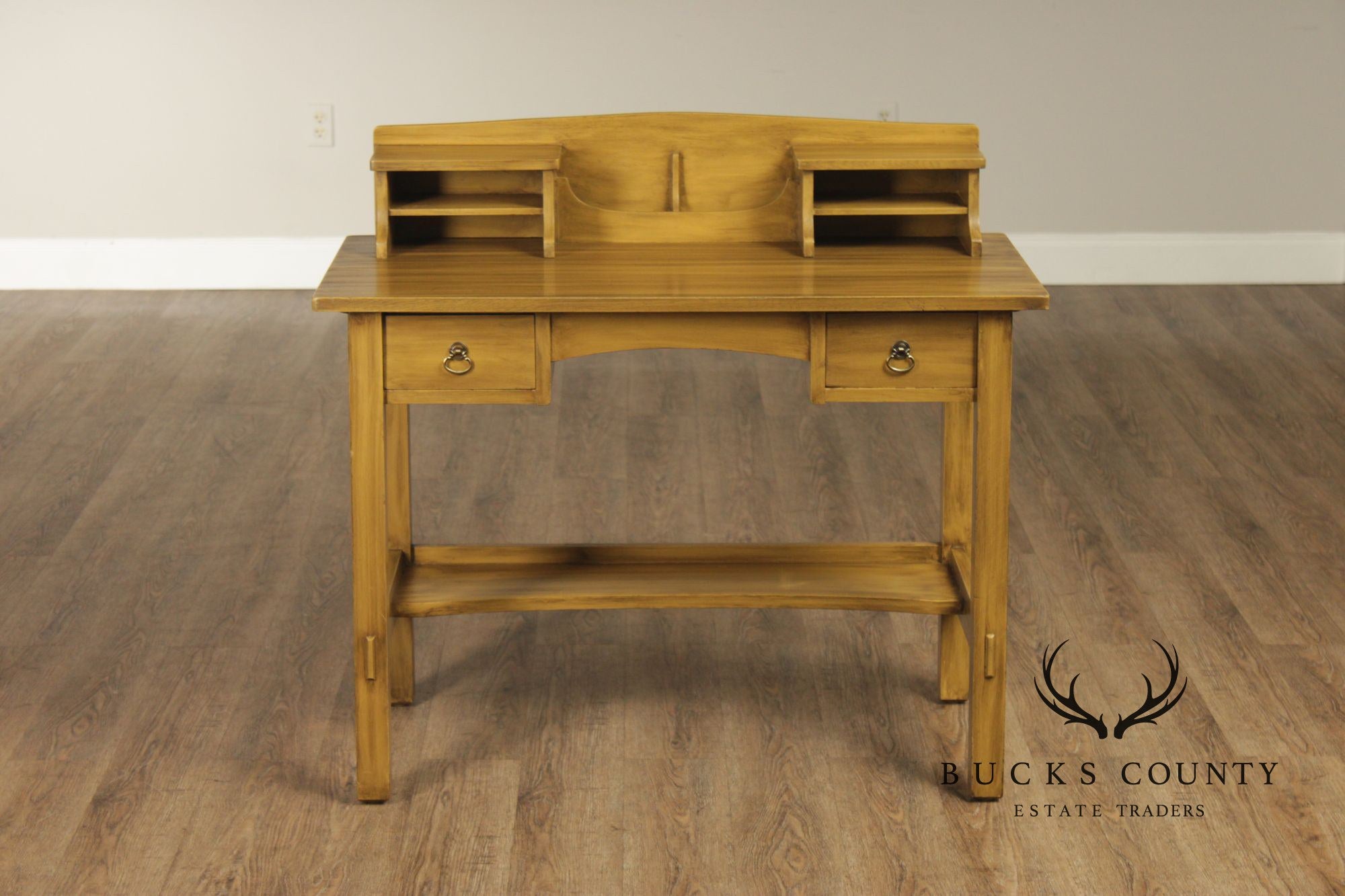 Stickley Brothers Antique Painted Two-Drawer Postcard Desk