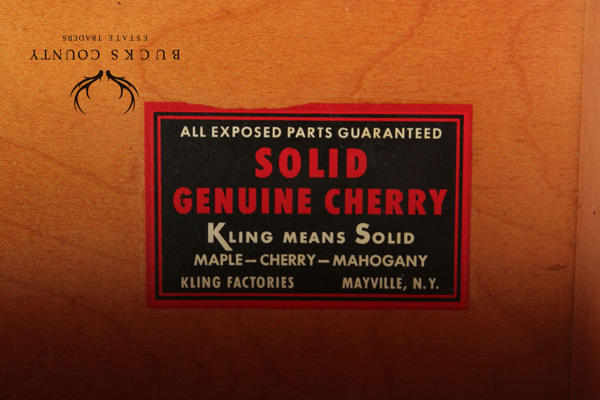 Kling Vintage Solid Cherry Chippendale Style Tall Chest