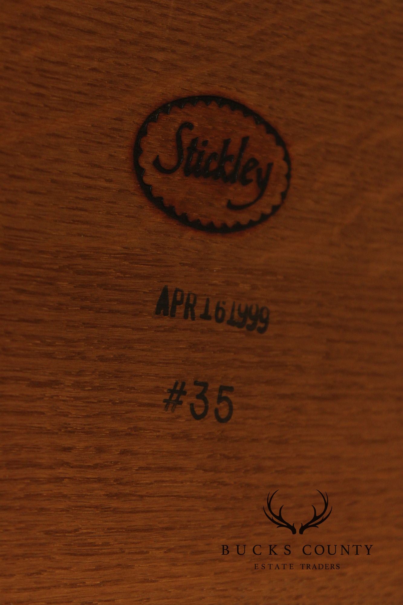 Stickley Mission Collection Oak Spindle Lamp Table