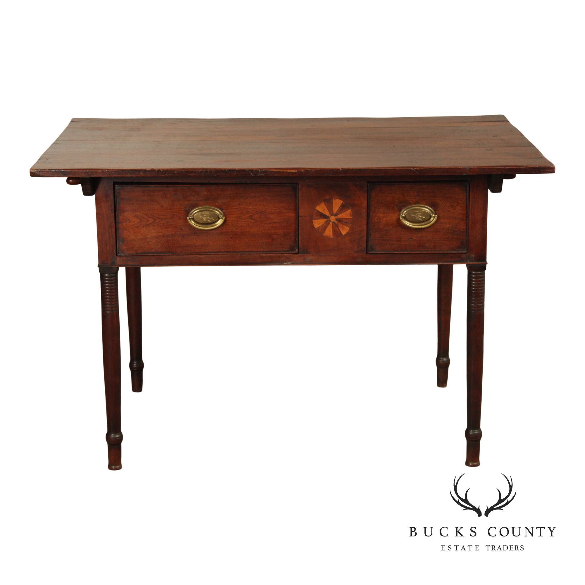 Federal Period Sheraton Style Walnut Tavern Table