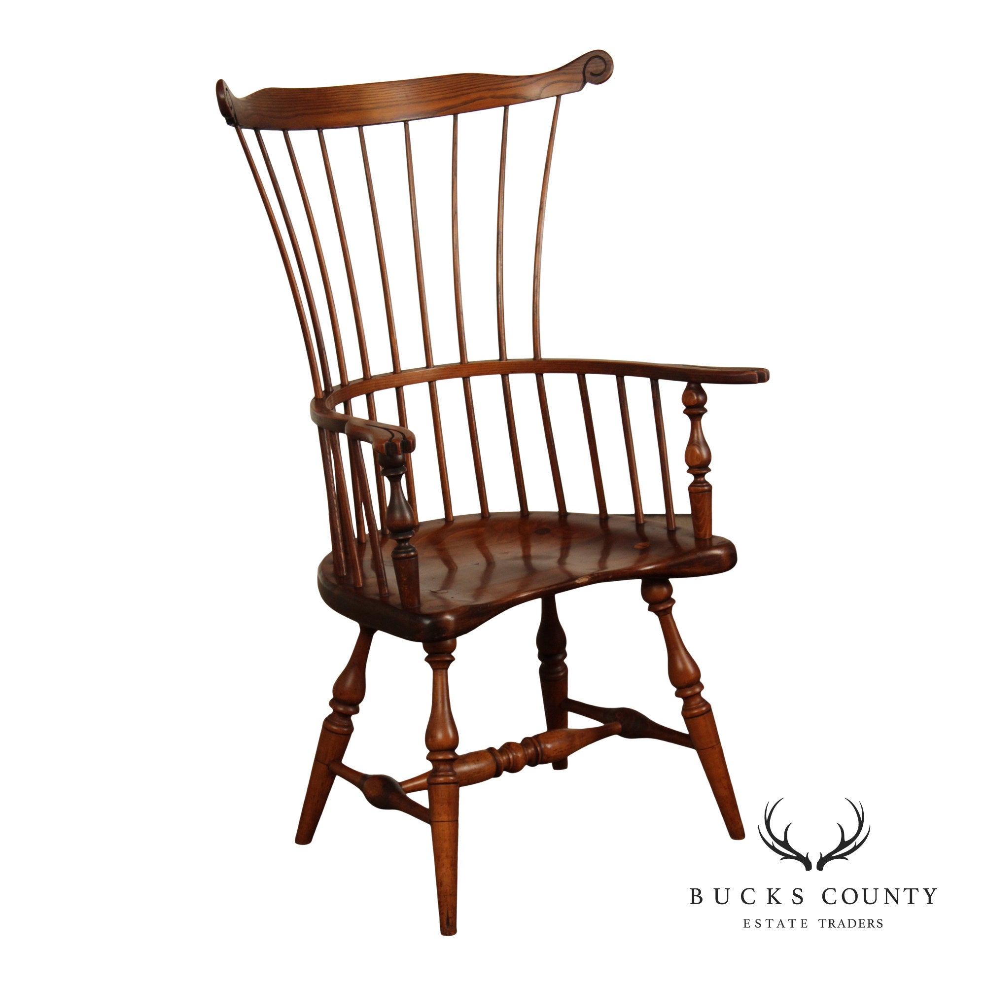 Vintage Quality Bench Made Windsor Armchair