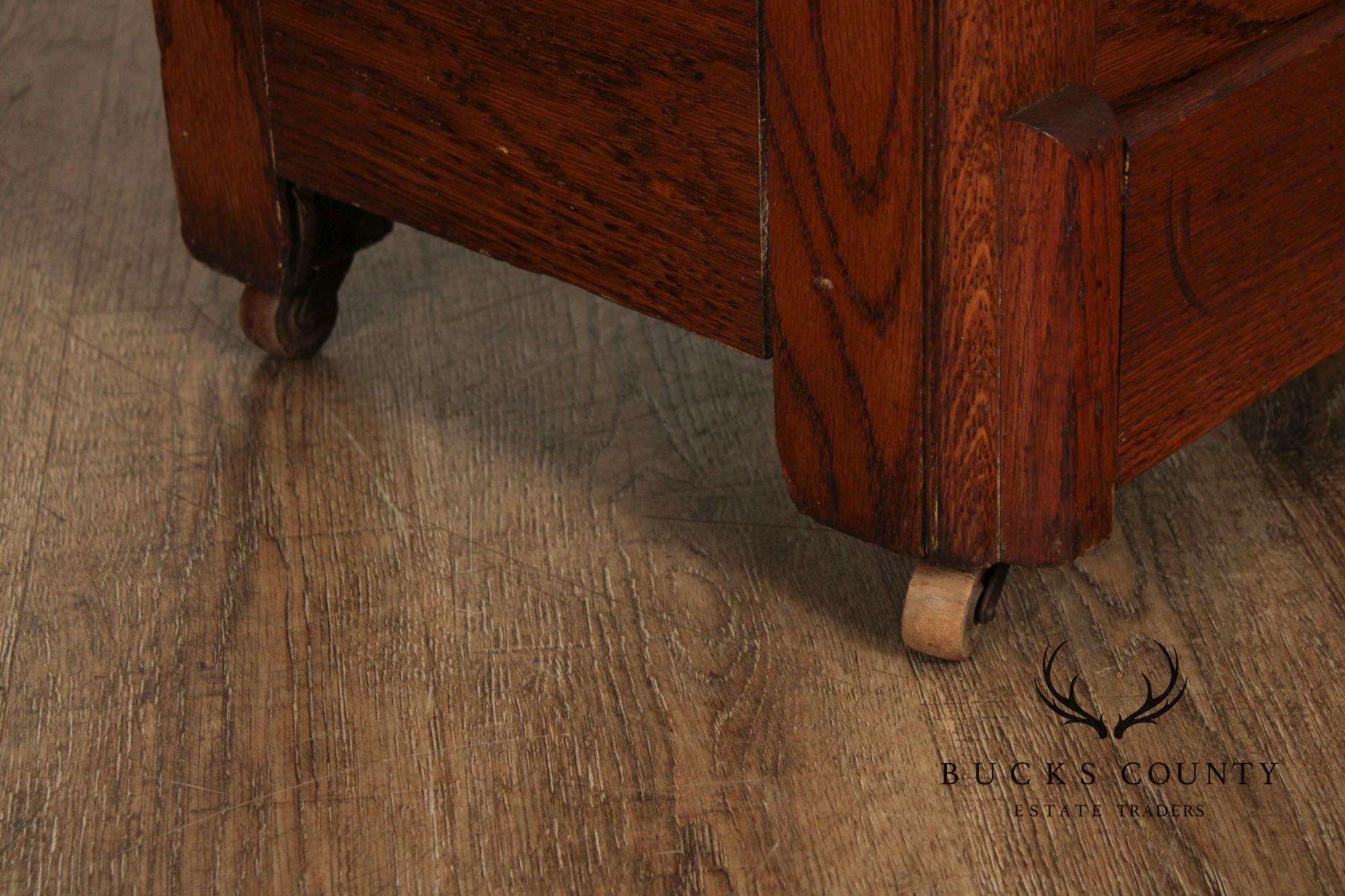 Keystone Furniture Co. Antique Oak Ice Chest