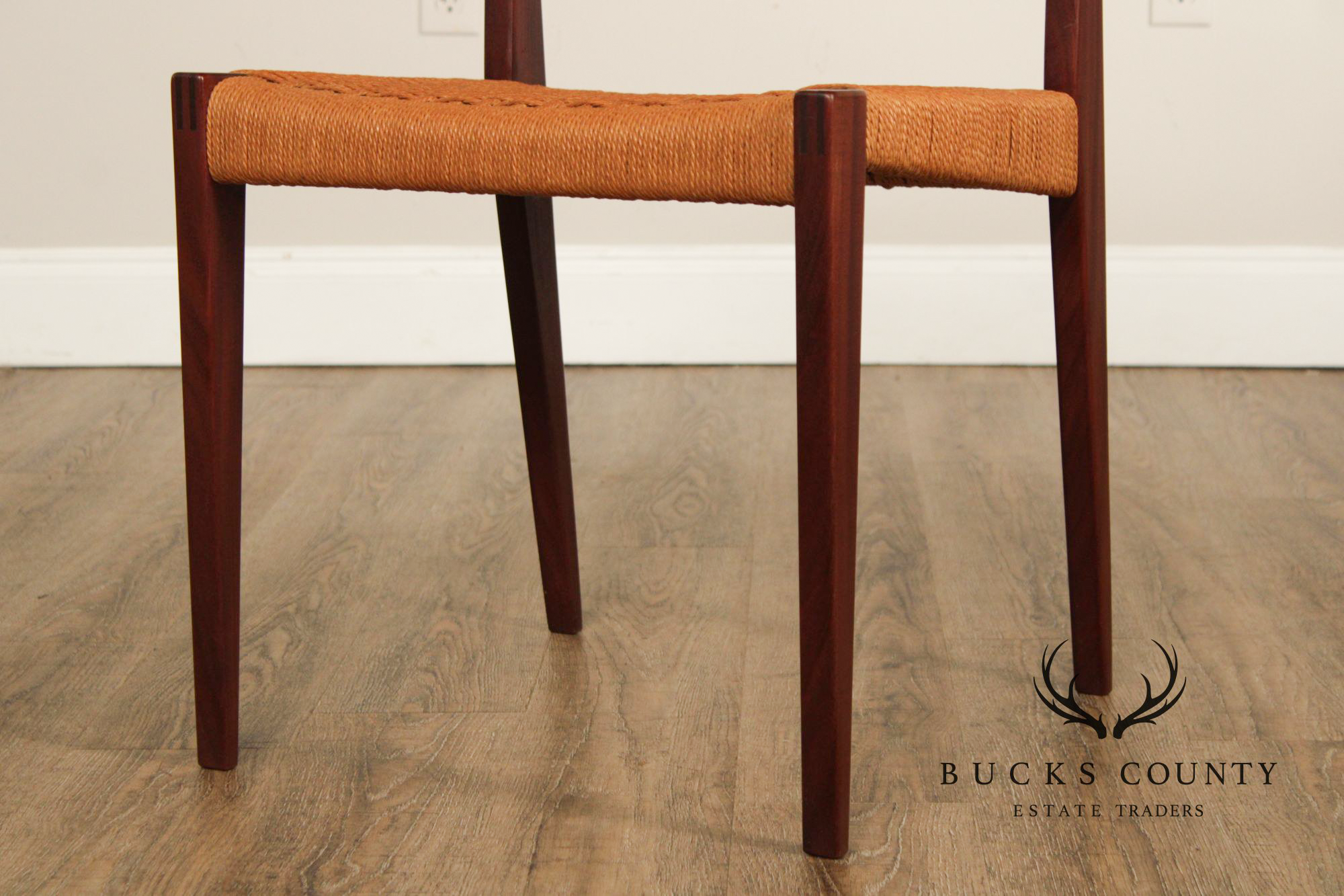 Paul Cadovius Danish Modern Teak Seat Side Chair
