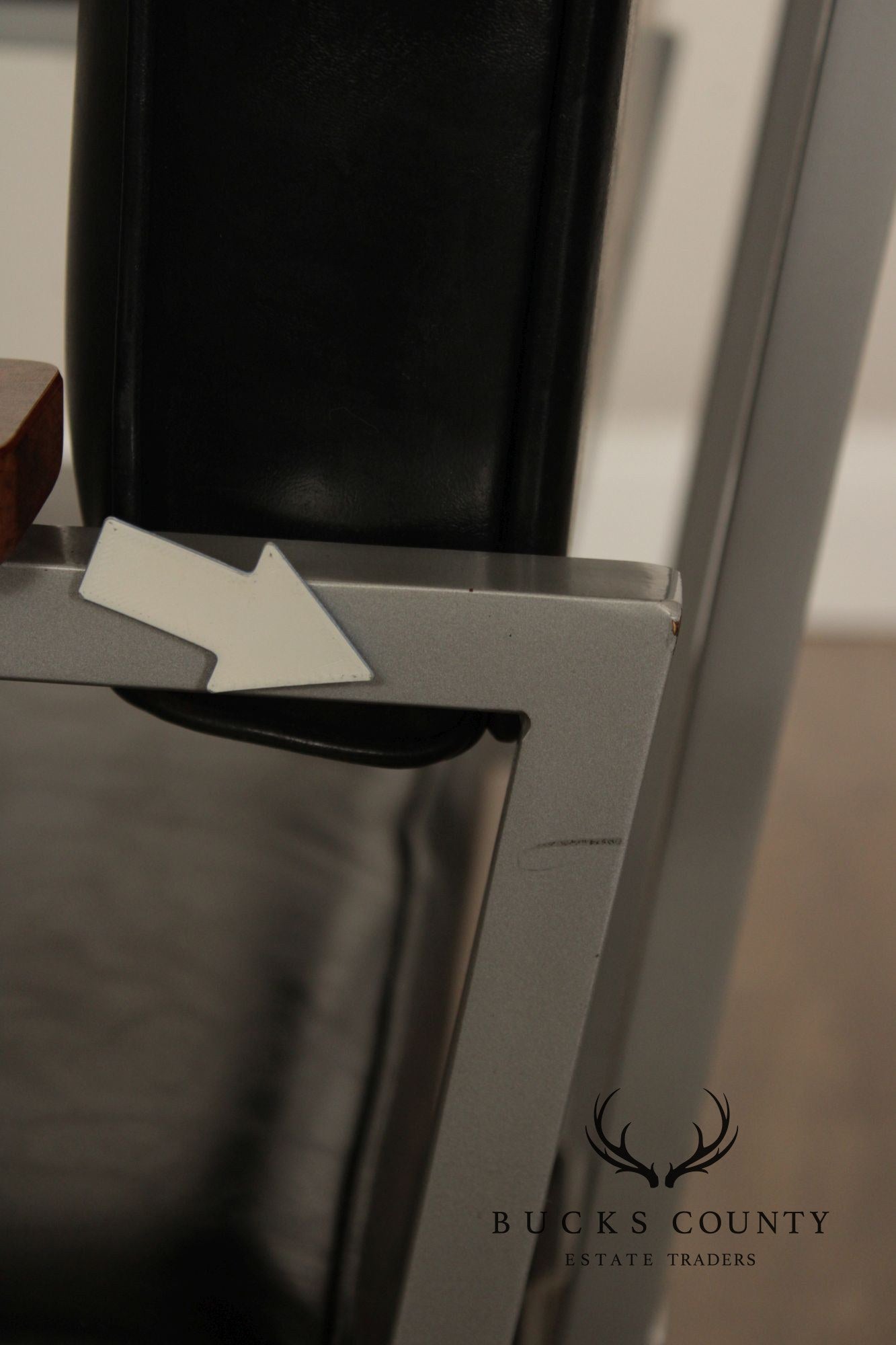 Mid Century Modern Executive Desk Chair With Walnut Arms By Cole