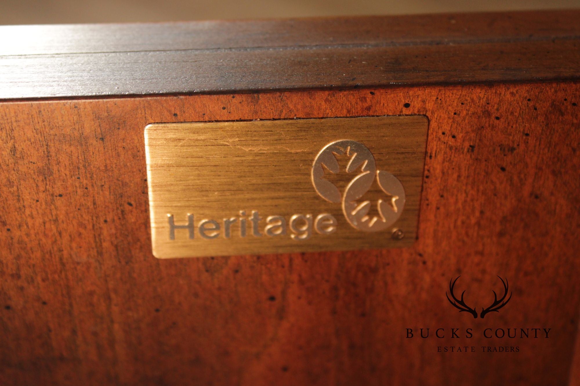 Drexel Heritage Furniture Sketchbook Collection Large Mahogany Breakfront China Cabinet