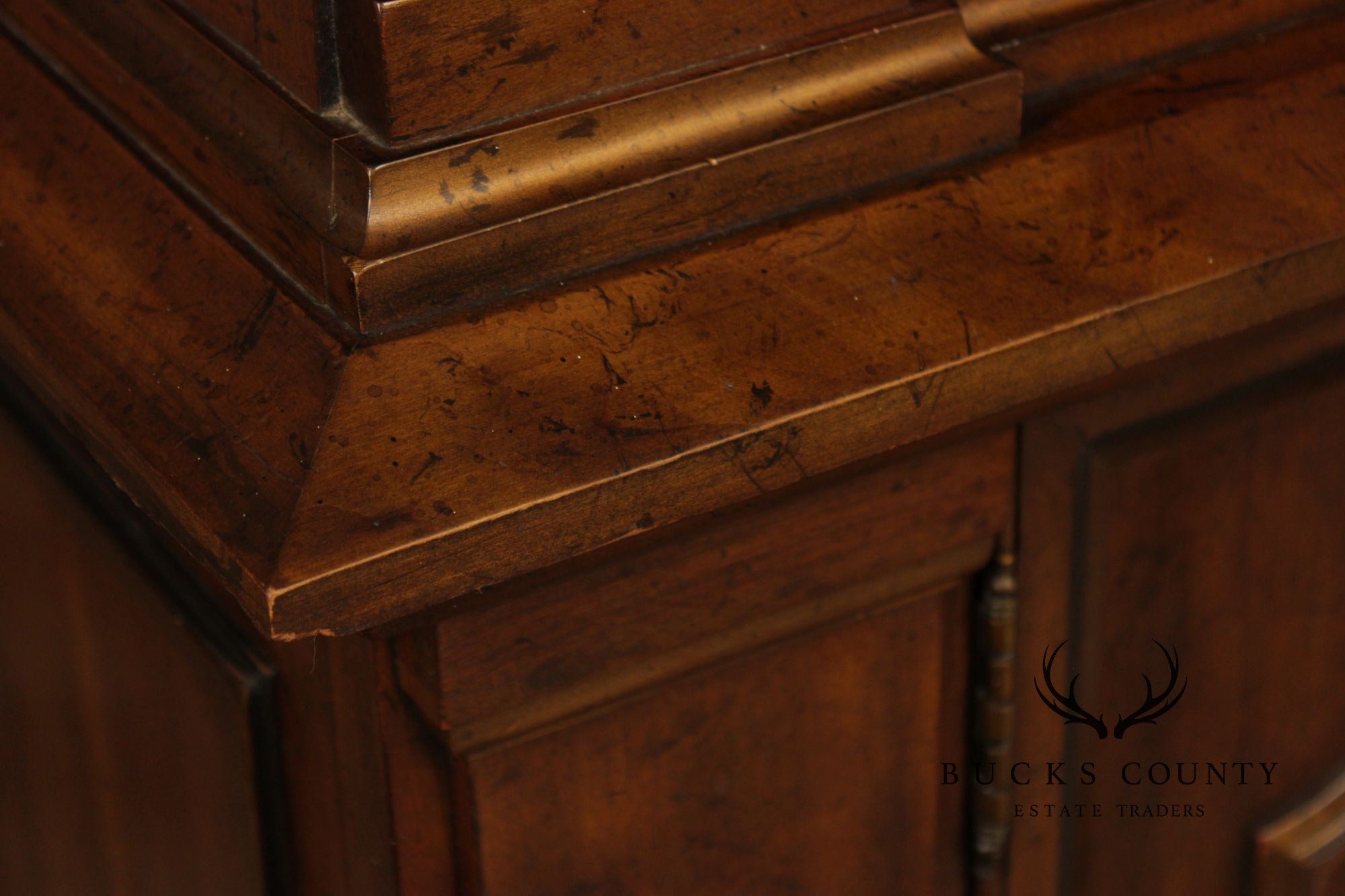 Drexel Heritage Furniture Sketchbook Collection Large Mahogany Breakfront China Cabinet