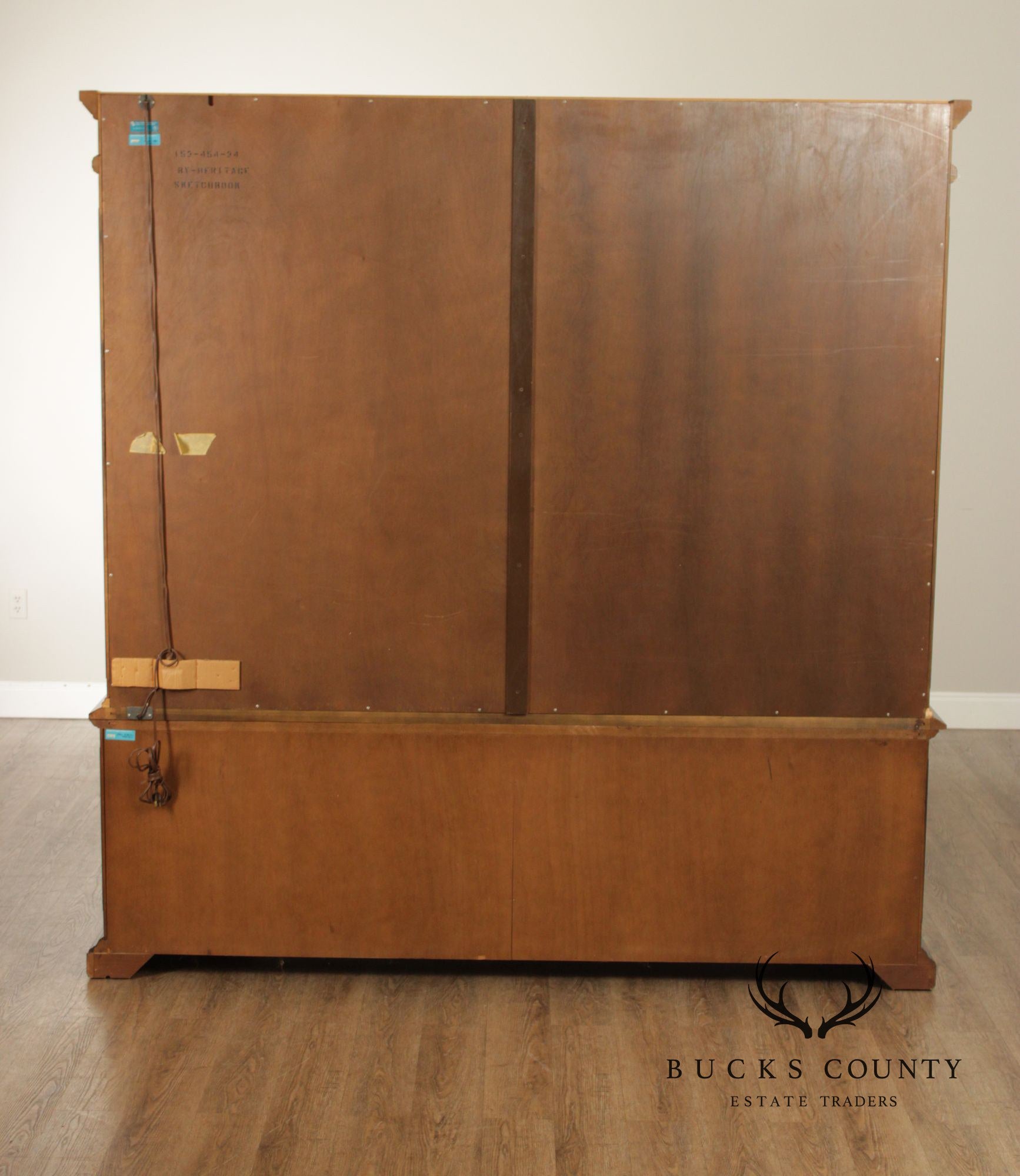 Drexel Heritage Furniture Sketchbook Collection Large Mahogany Breakfront China Cabinet