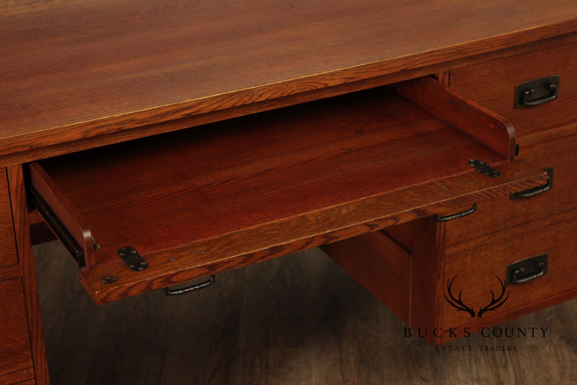 Stickley Mission Collection Oak Executive Desk